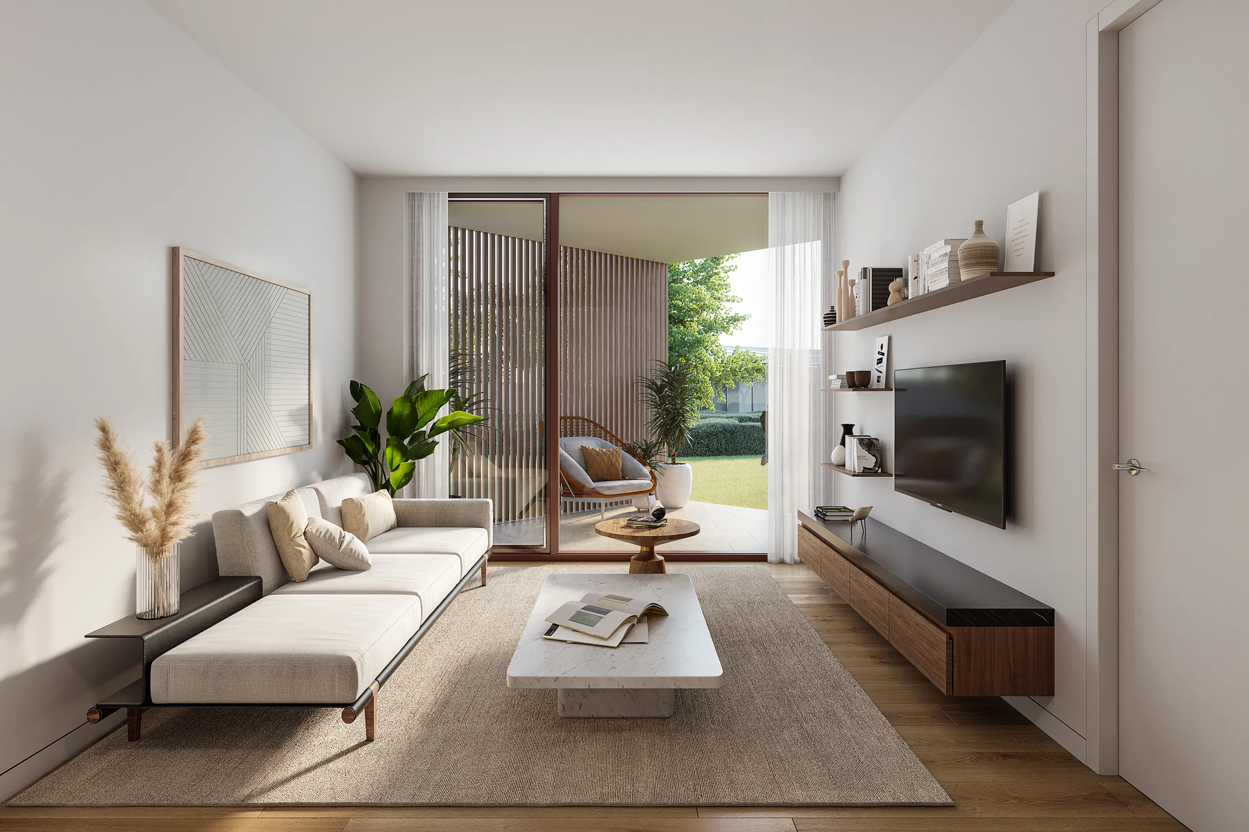 Viviendas Andorra La Bella Andorra Living Photorealistic Cgi