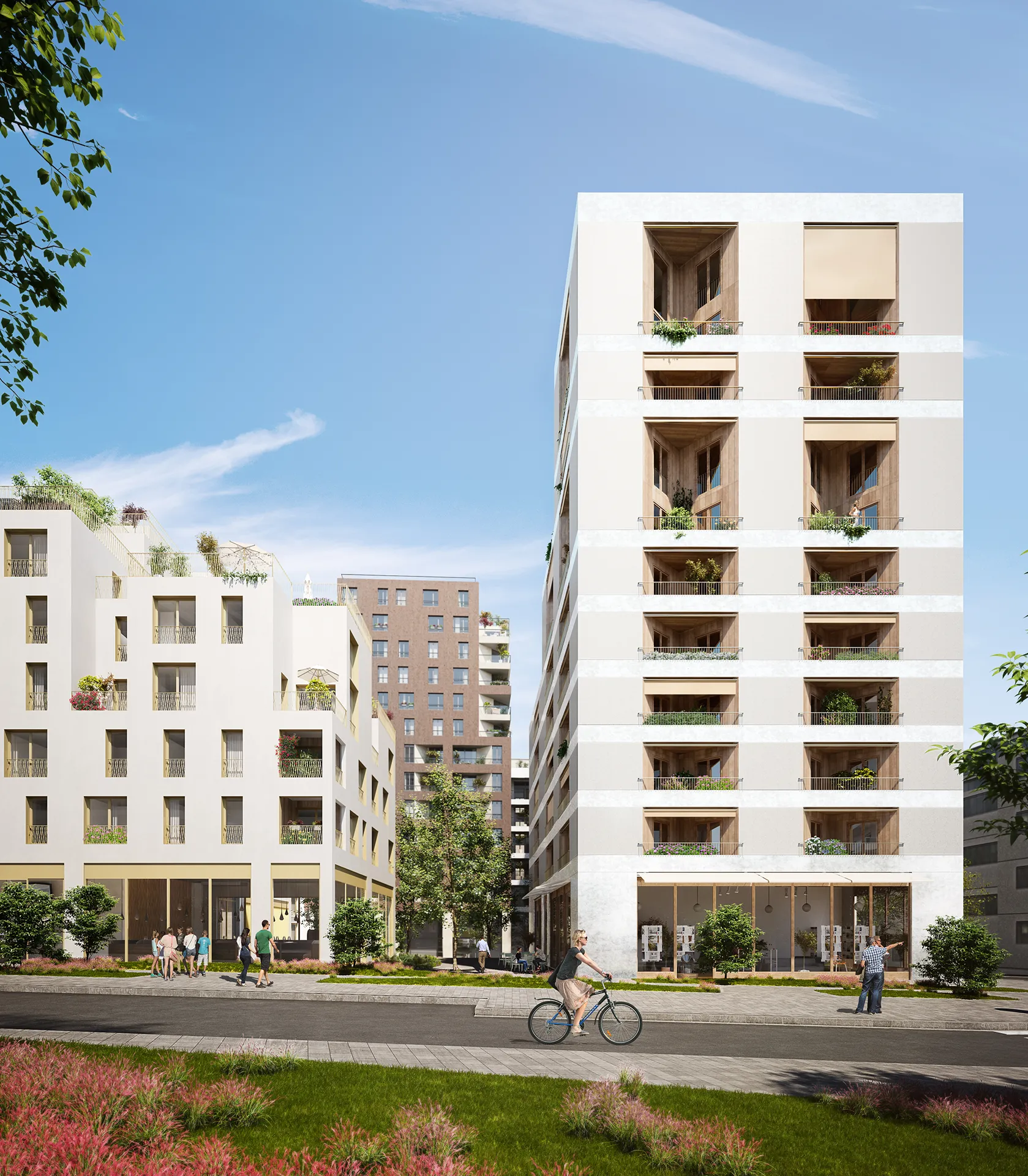 Massy Housing Massy France Fassade eye level Architectural Virtual Tours