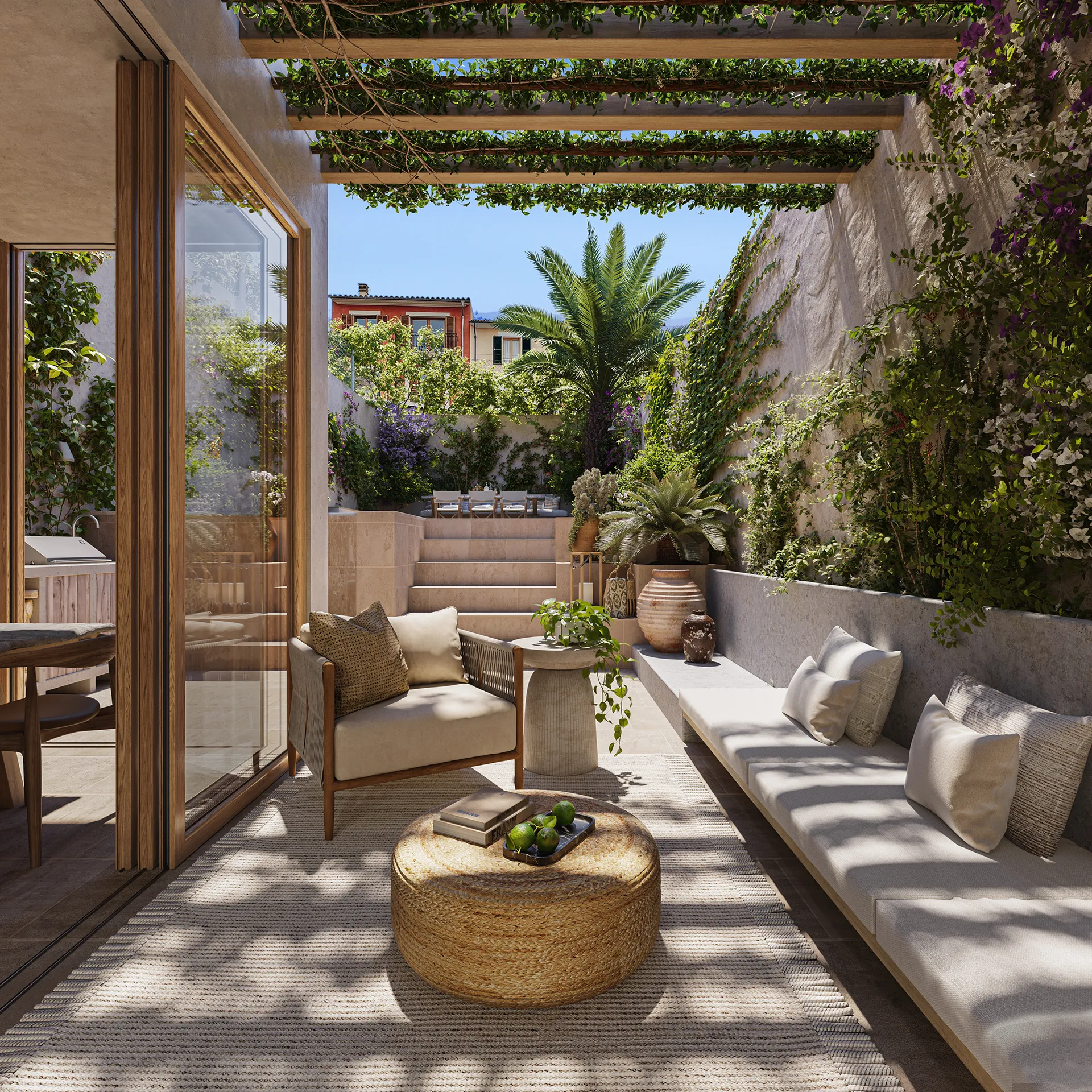 Casa Alaro Mallorca porche Tour Virtual Arquitectura