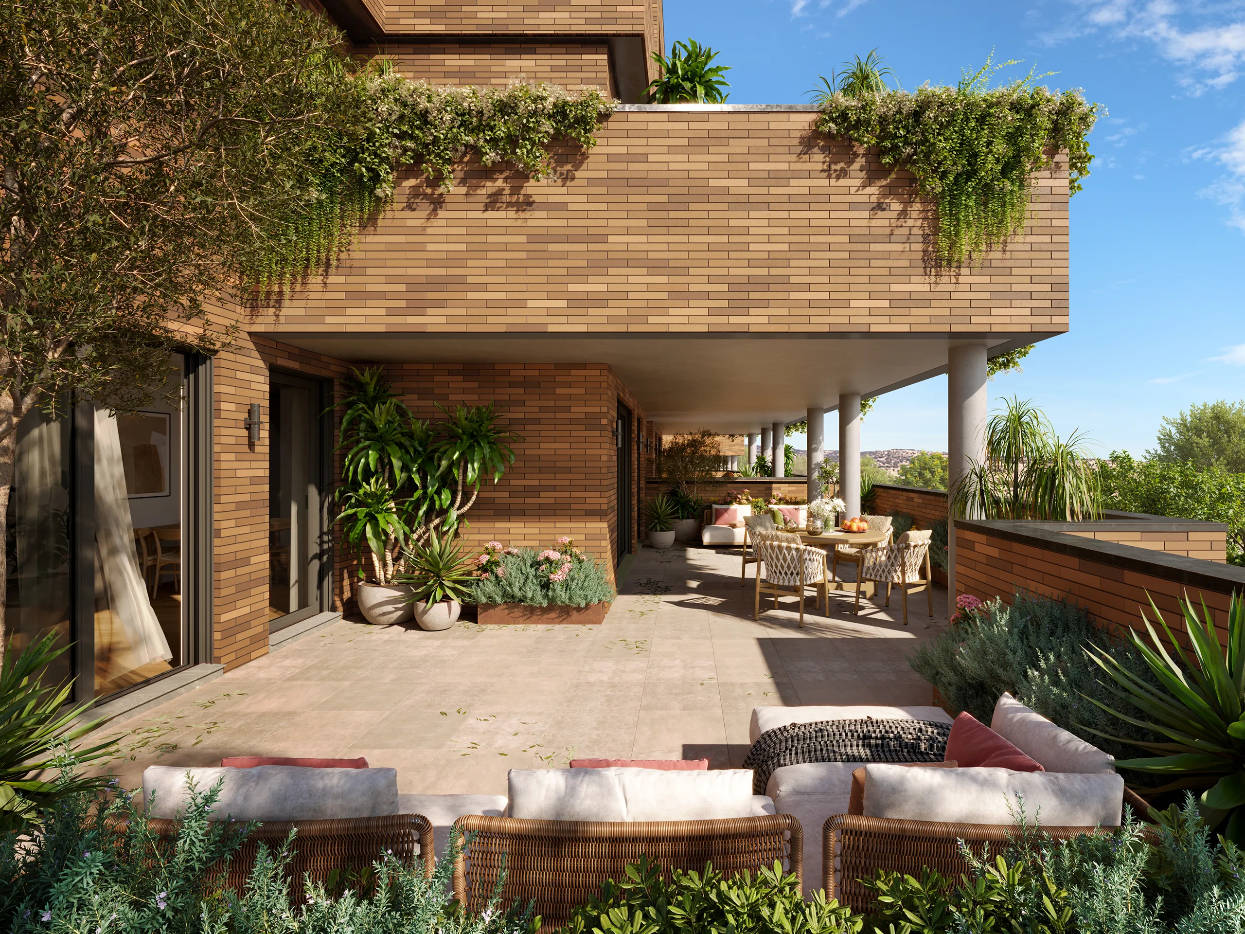 Ilex Piso Colmenar Viejo Madrid terrace real estate cgi