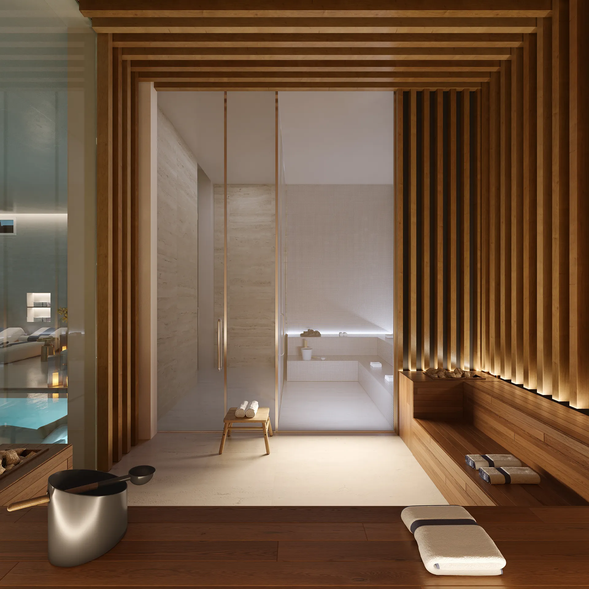 Apartments the Earth Marbella Sauna real estate virtual tour