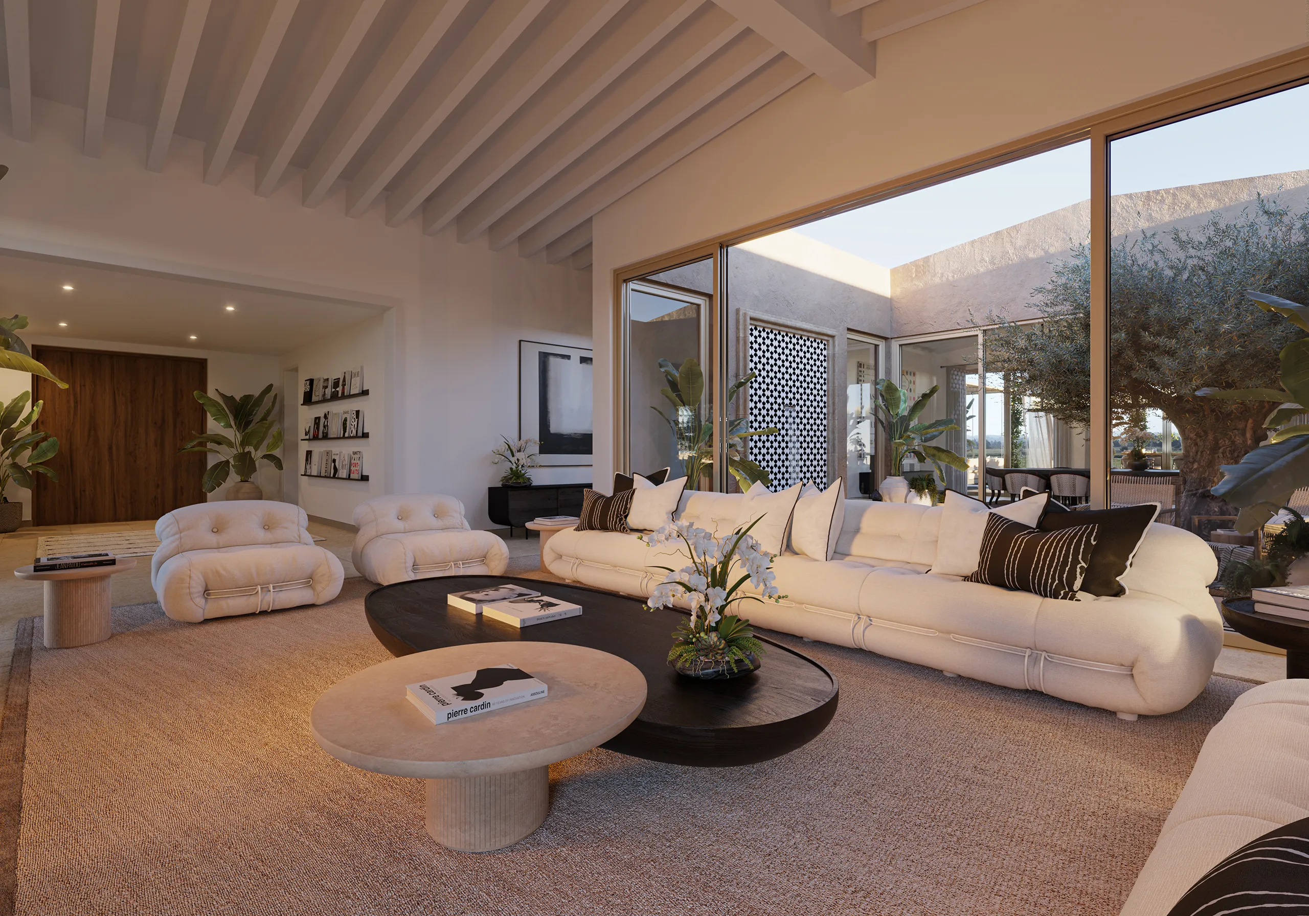 Finca Montuiri Mallorca Living Hyperrealistic Cgi