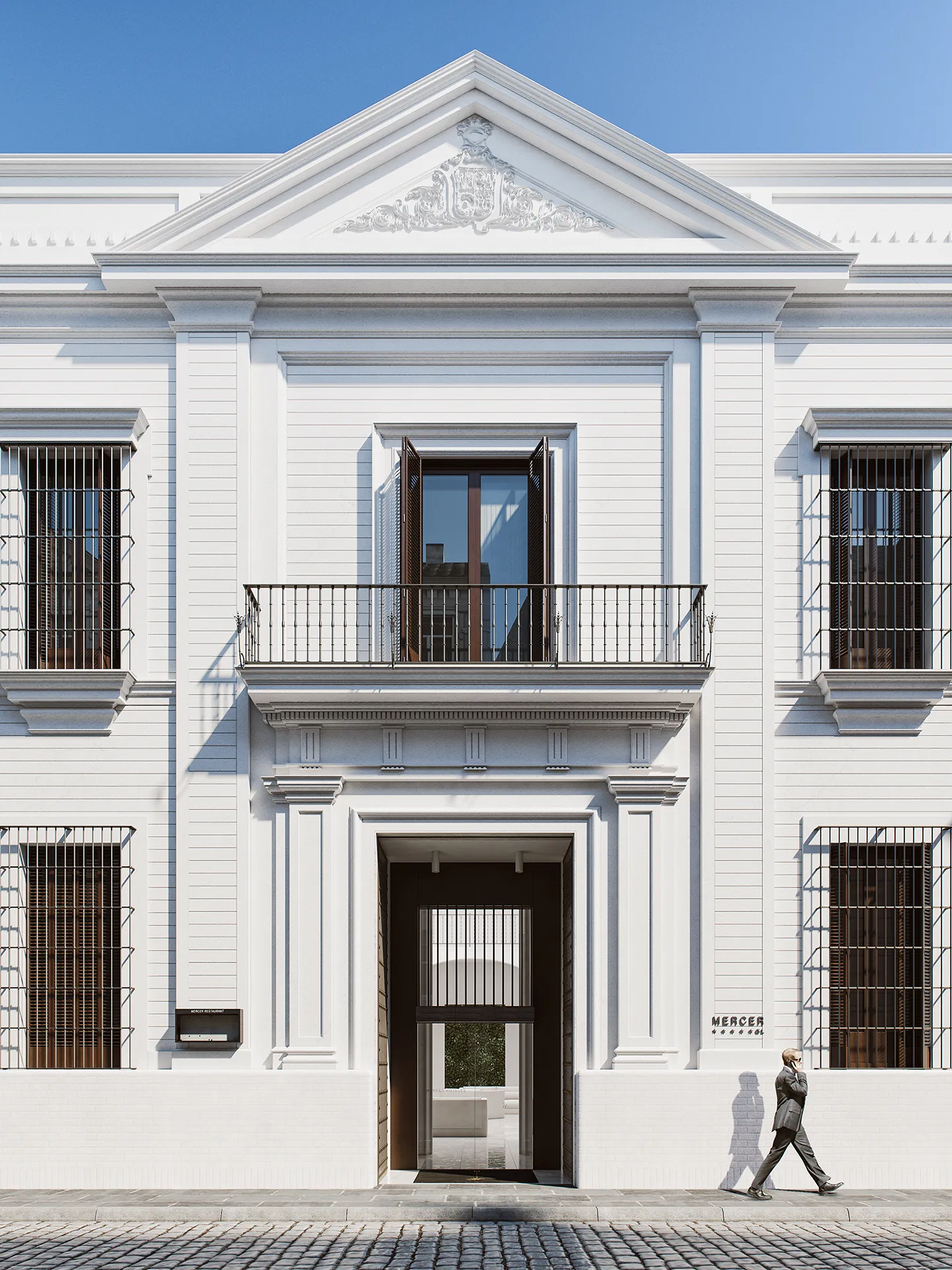 Hotel Mercer Sevilla Sevilla Fachada Visualizacion fotorrealista