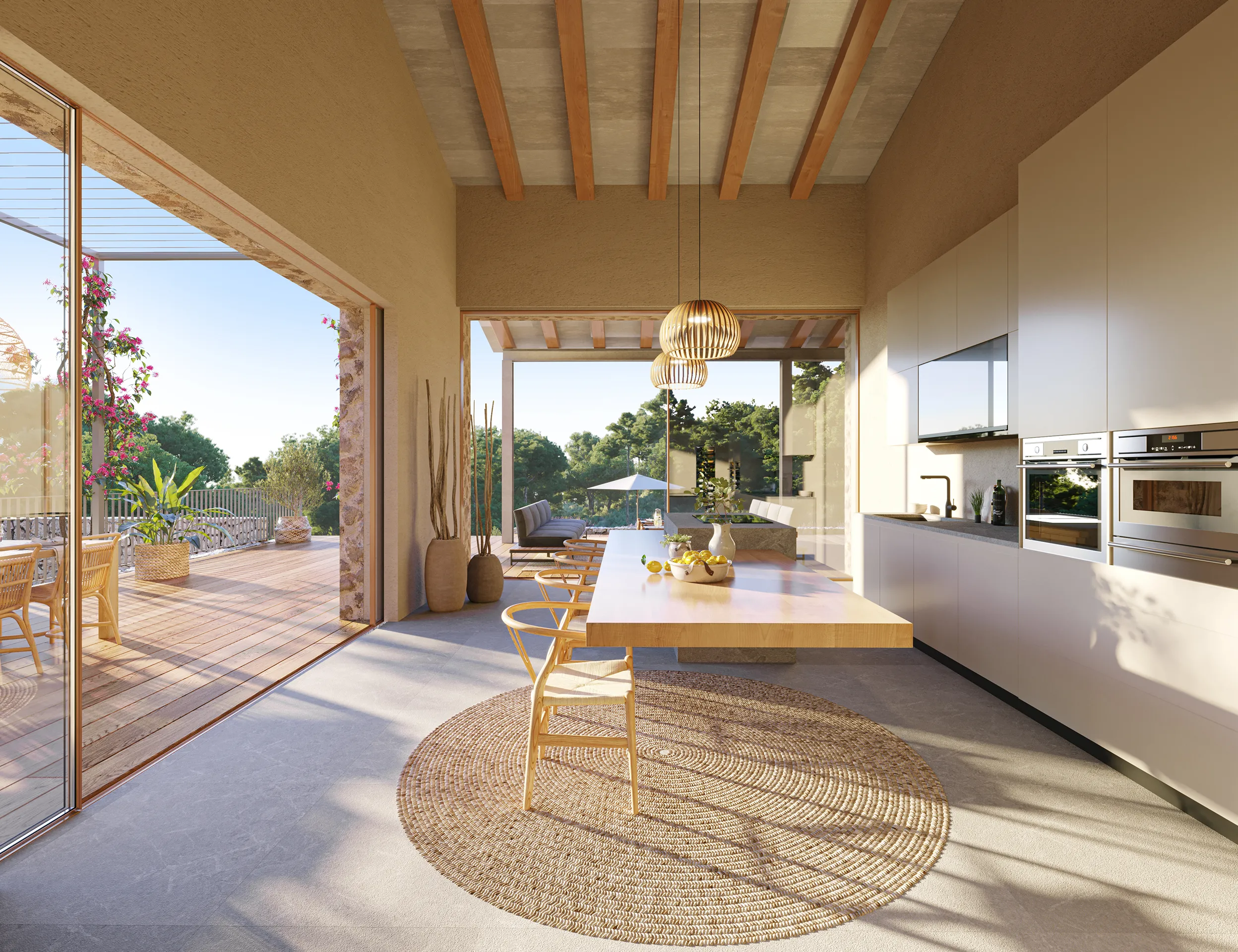 House Bunyola Mallorca Kitchen Hyperrealistic Vr