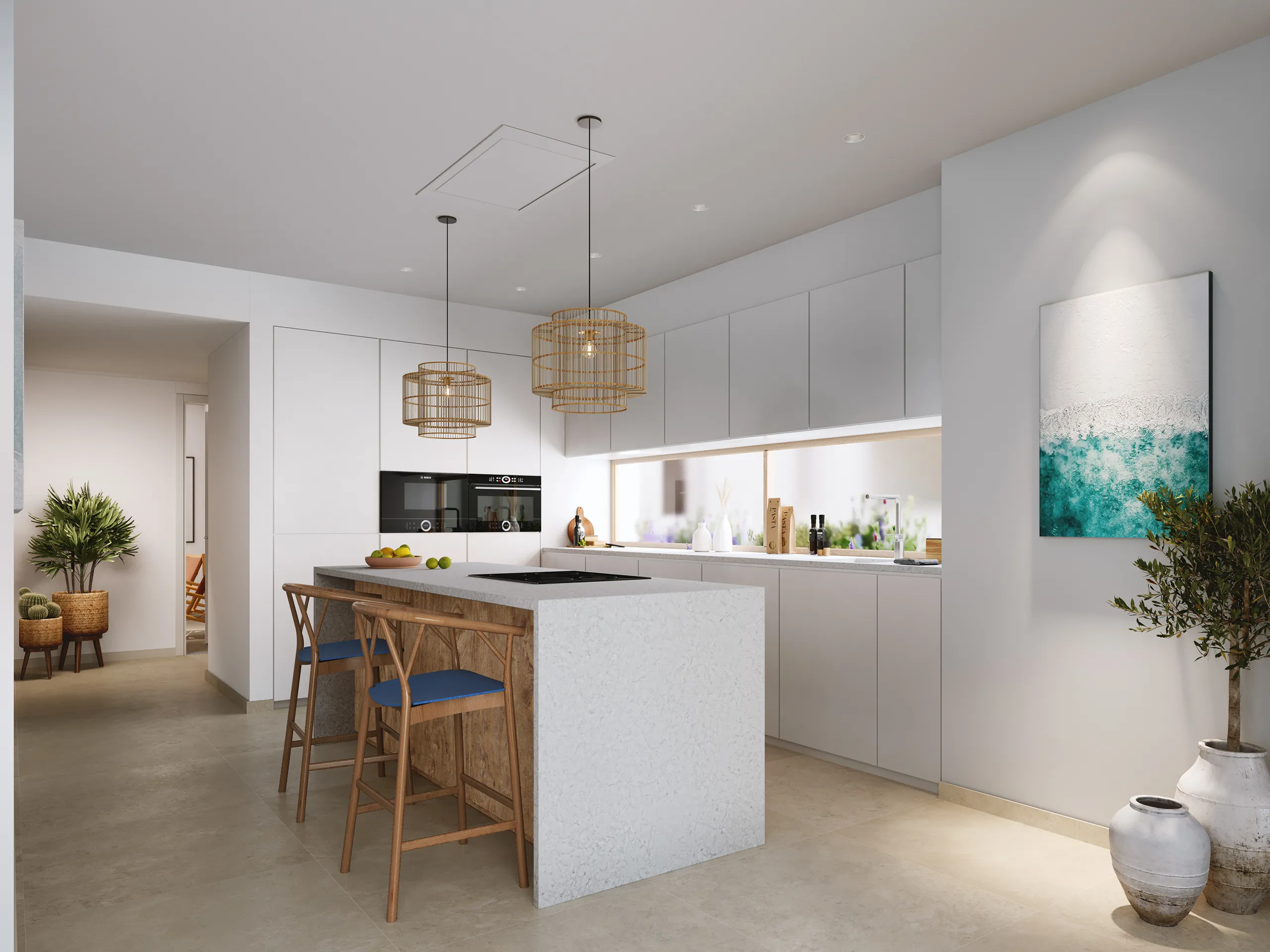 Sta Eulalia Sta Eulalia Ibiza Kitchen photorealistic visualization