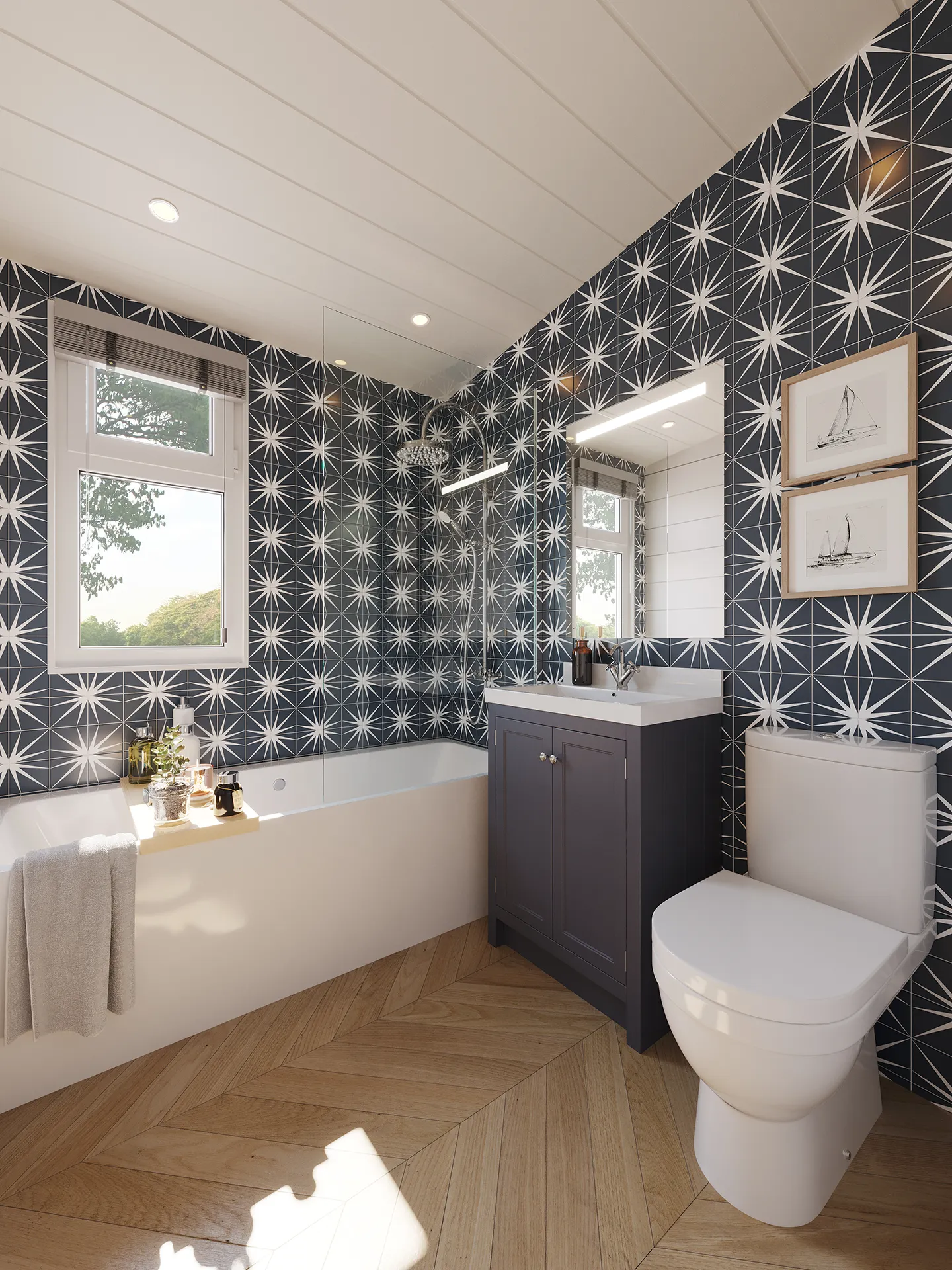 Lodge Dylan South Wales Uk Bathroom Real Estate 3D