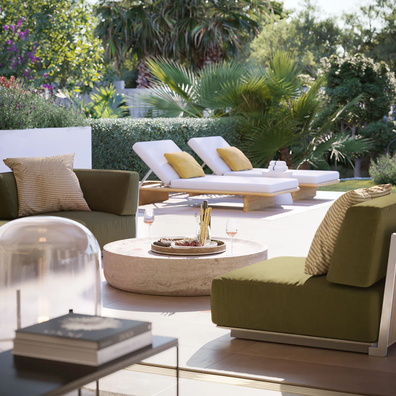 Benalus Residences Golden Mile Marbella terrace Architectural Visualization