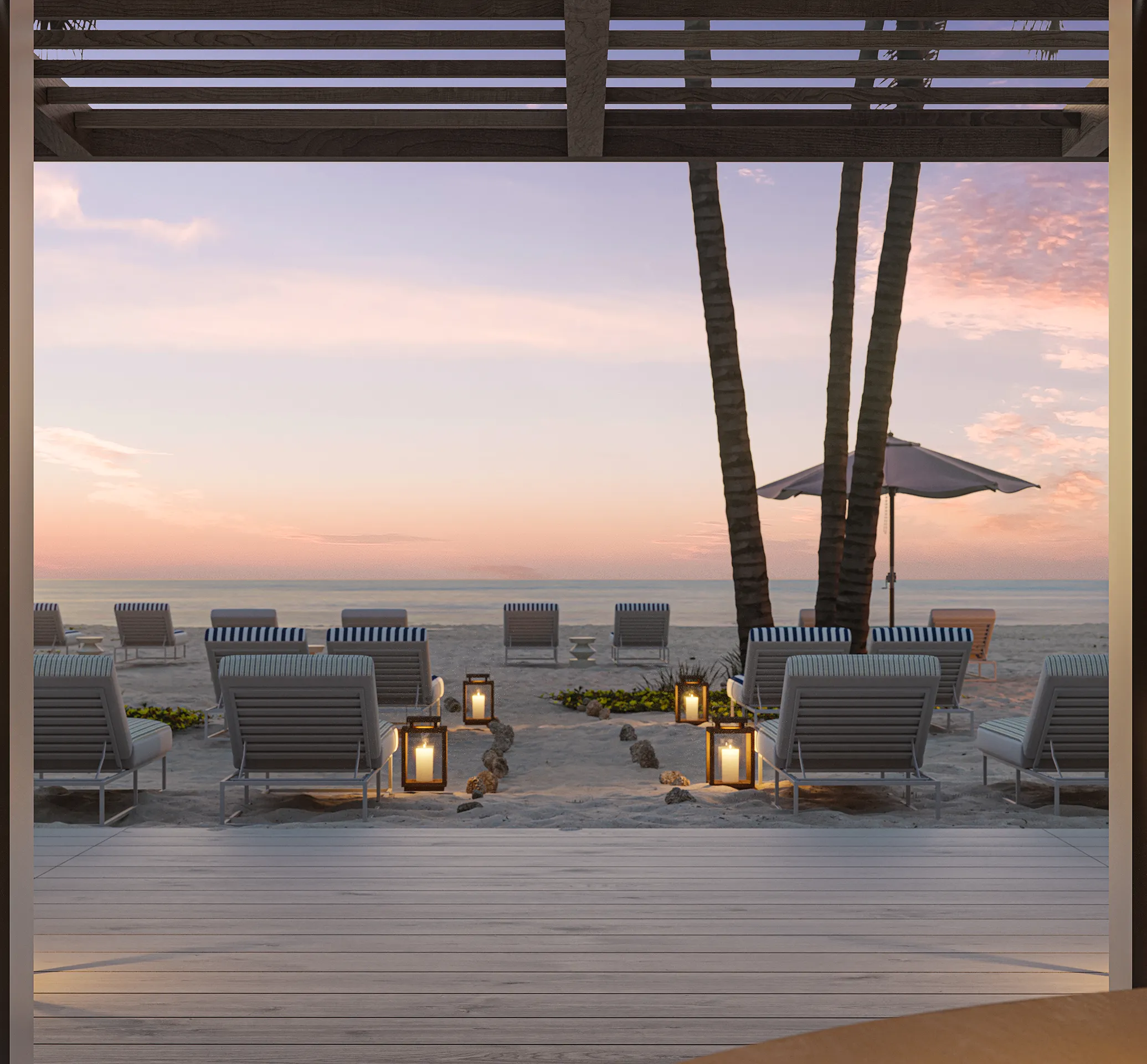 Pompano Ritz Carlton Miami Usa terrace Real Estate Renders