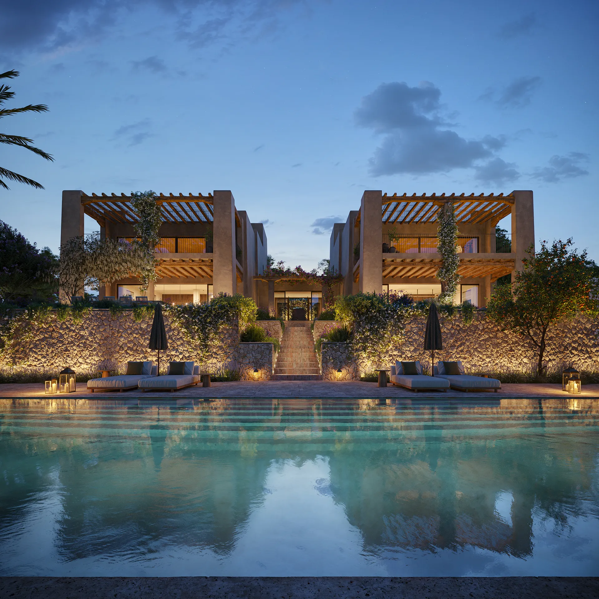 Casa Cap Martinet Ibiza piscina visualizacion arquitectonica