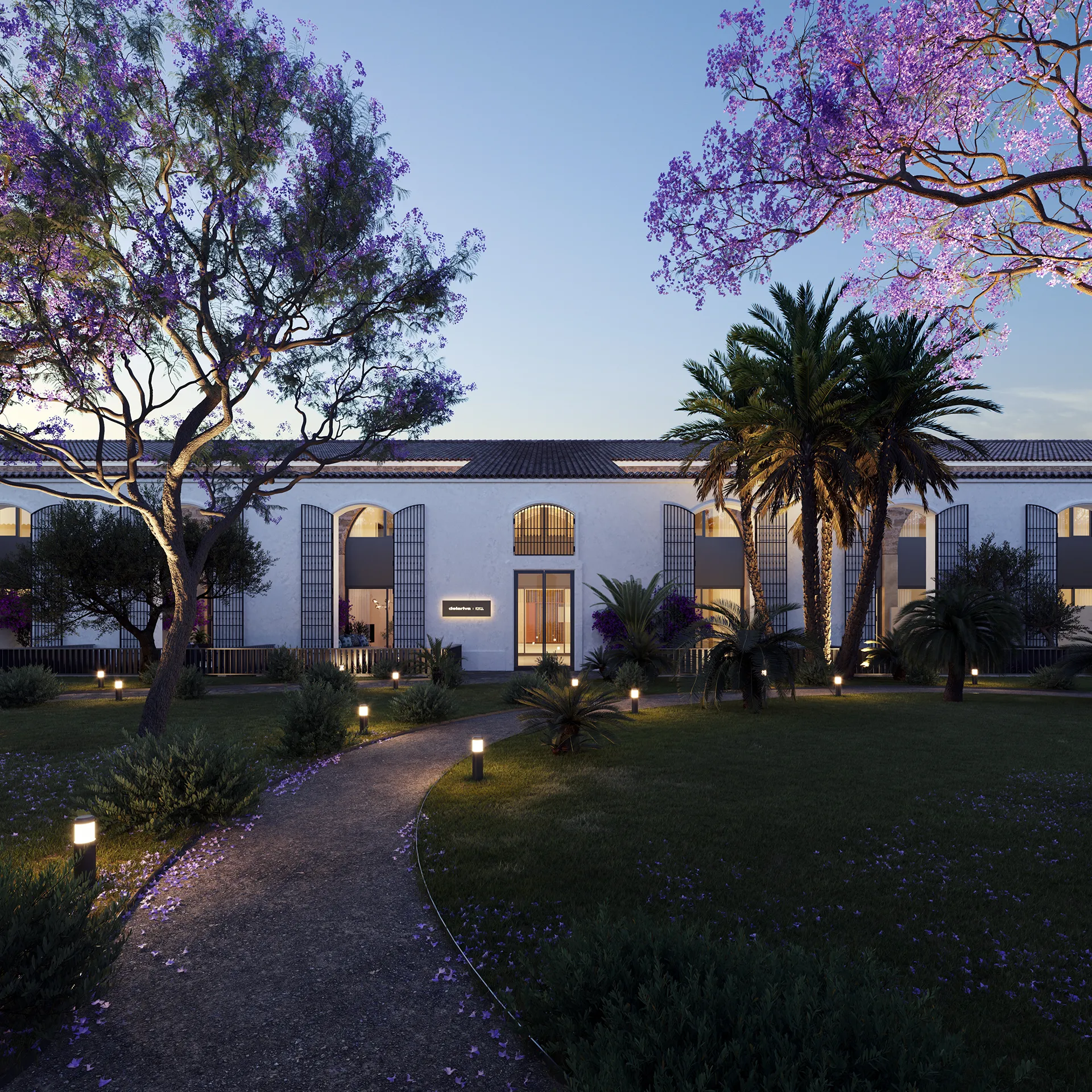 Viviendas Jerez De La Frontera Fassade eye level Photorealistic Renders