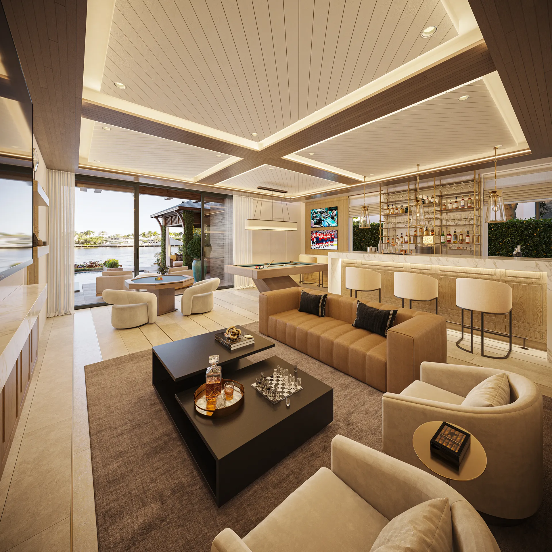 Villa Fort Lauderdale Usa Living Architectural Vr