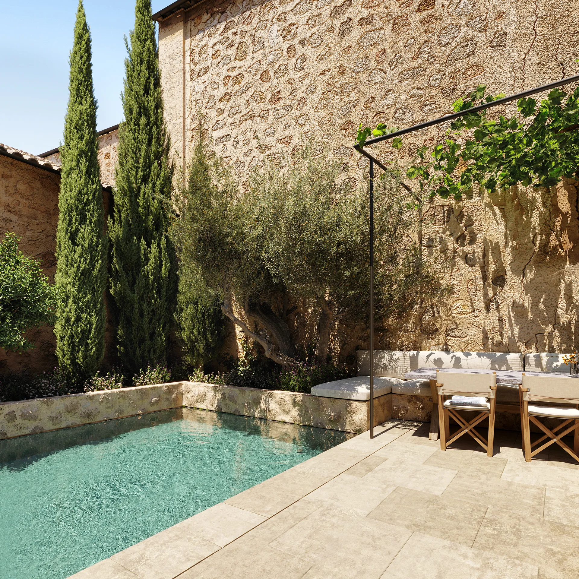 House Fornalutx Mallorca Pool Hyperrealistic Vr