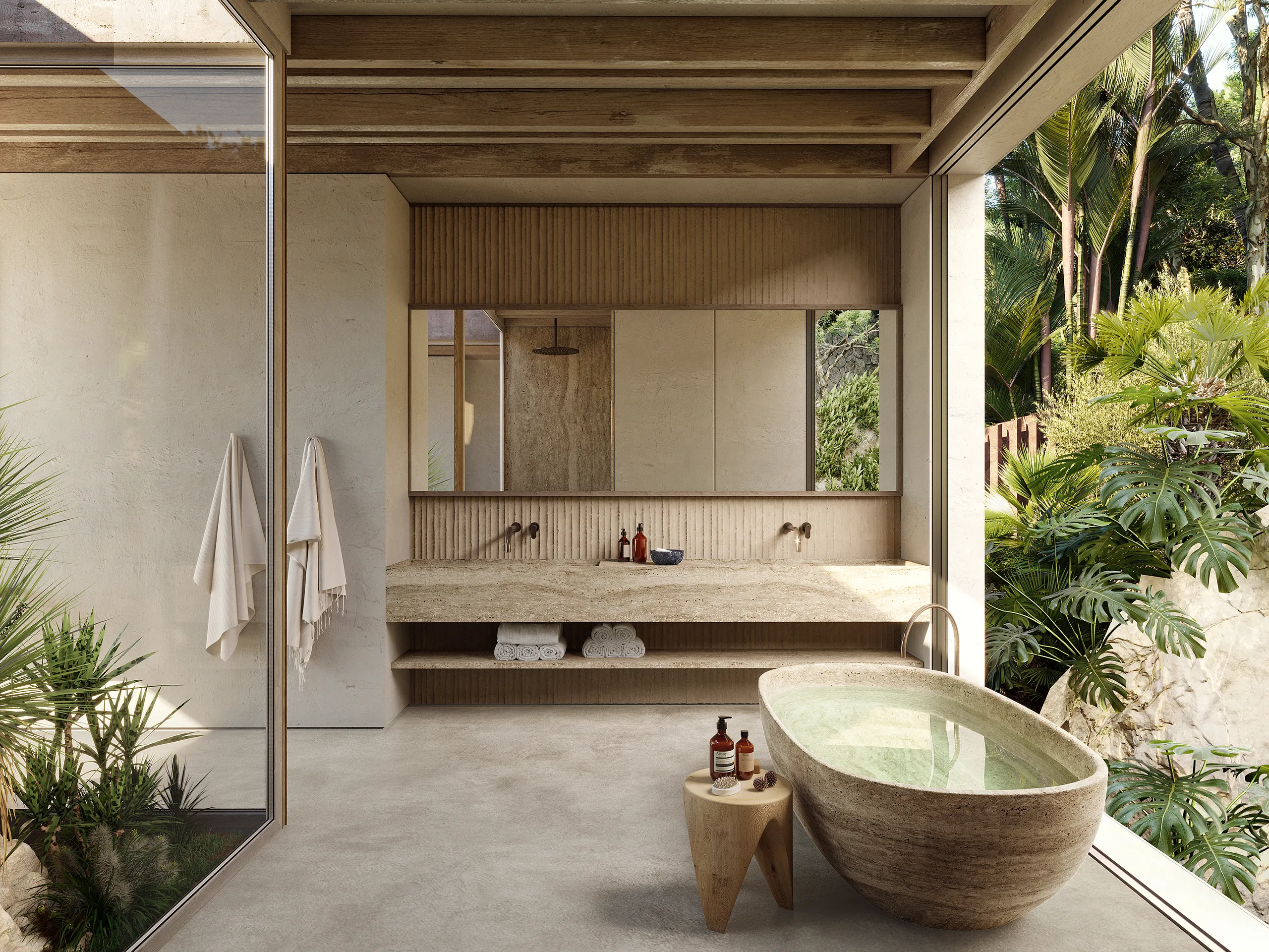 Villa Sunset Andratx Mallorca Spa real estate cgi