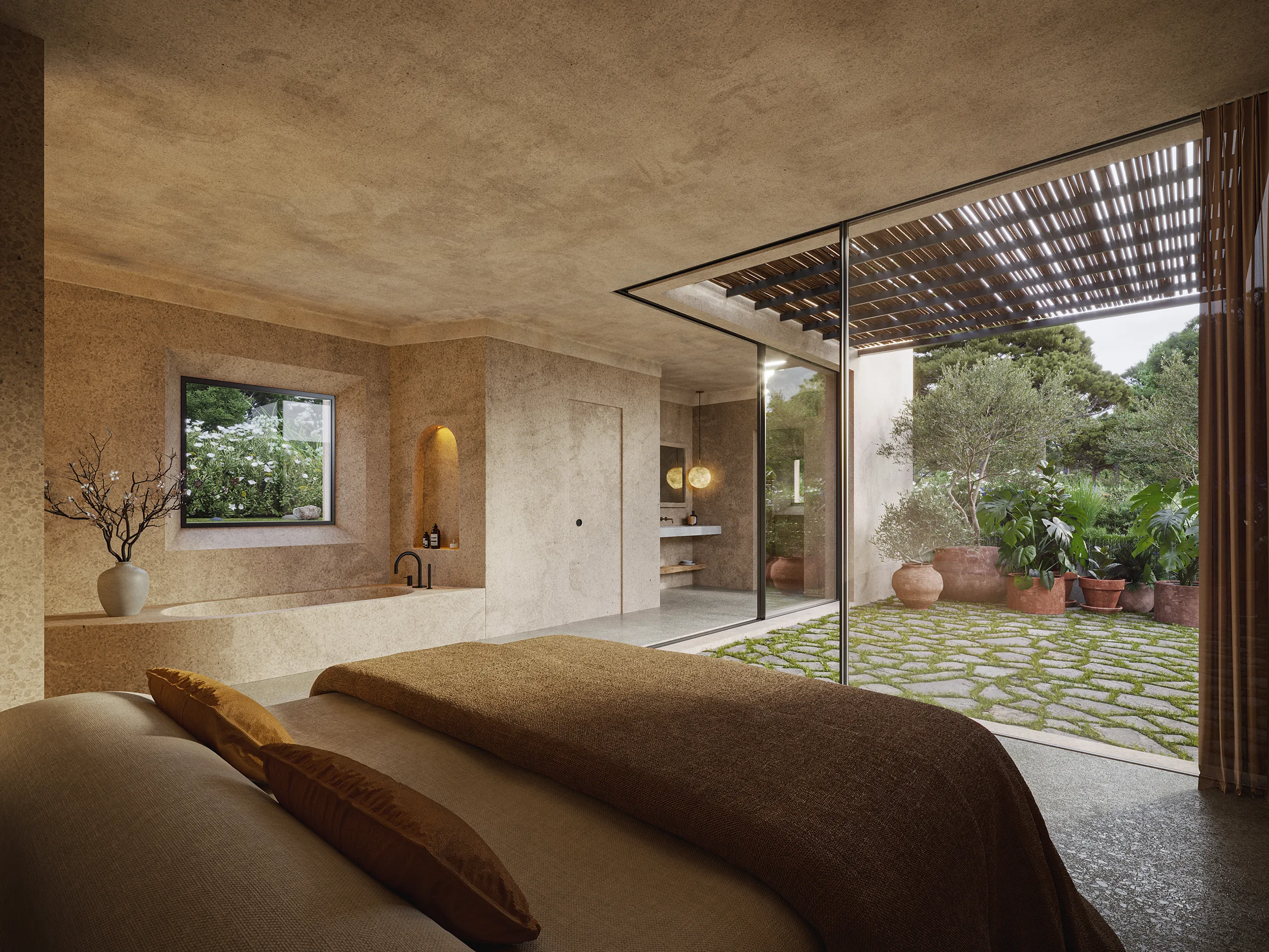 Finca Sta Ponca Mallorca Living Architectural renders