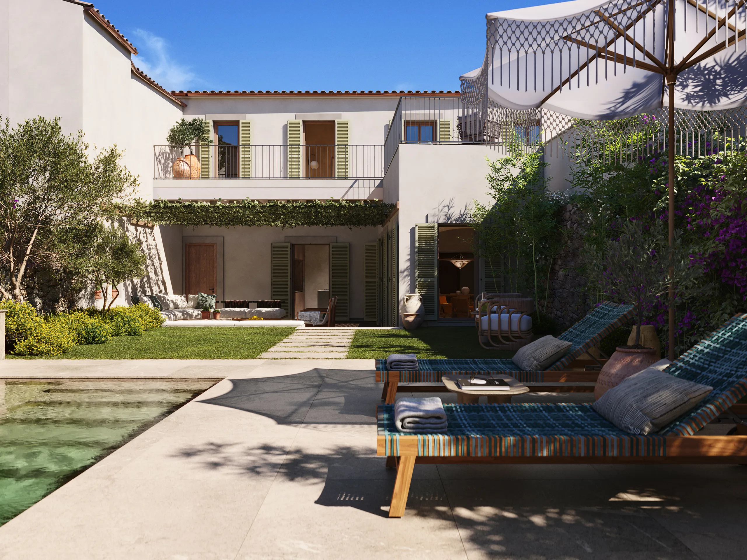 House Lloseta Mallorca Kitchen Architectural Cgis