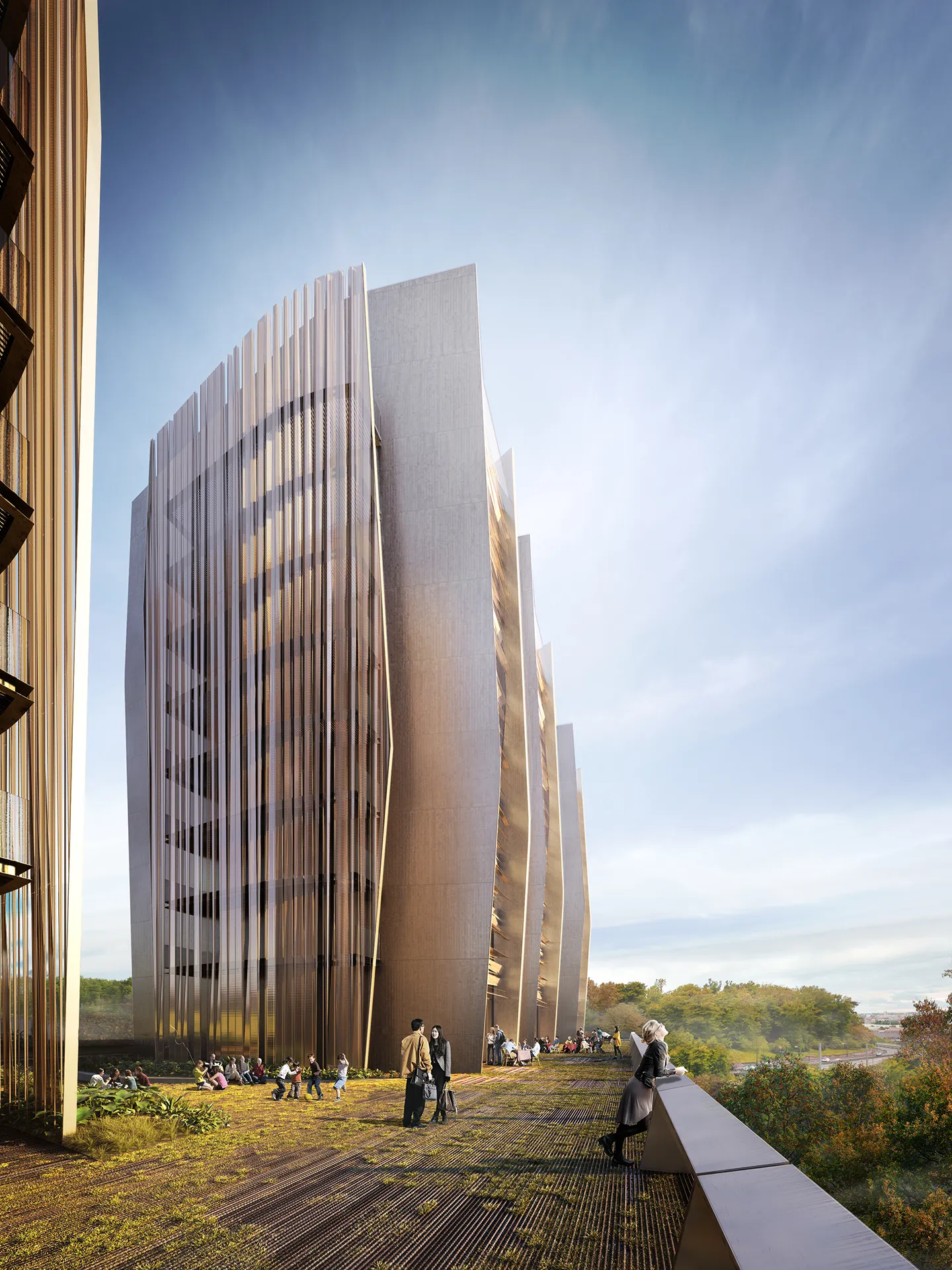 Lormont Apartments Lormont France Fassade eye level Architectural Visualizations
