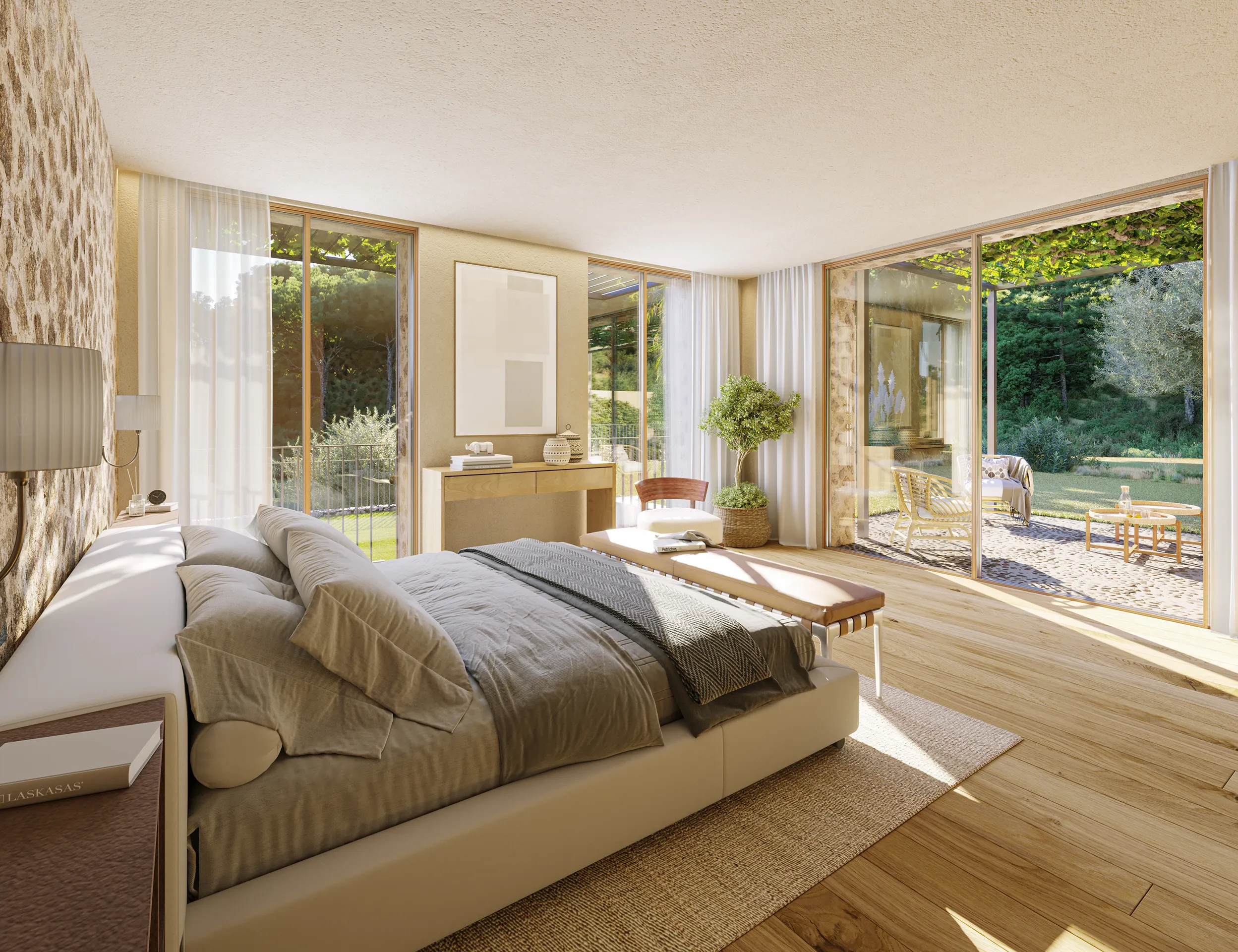 House Bunyola Mallorca Bedroom Property Branding Visualization