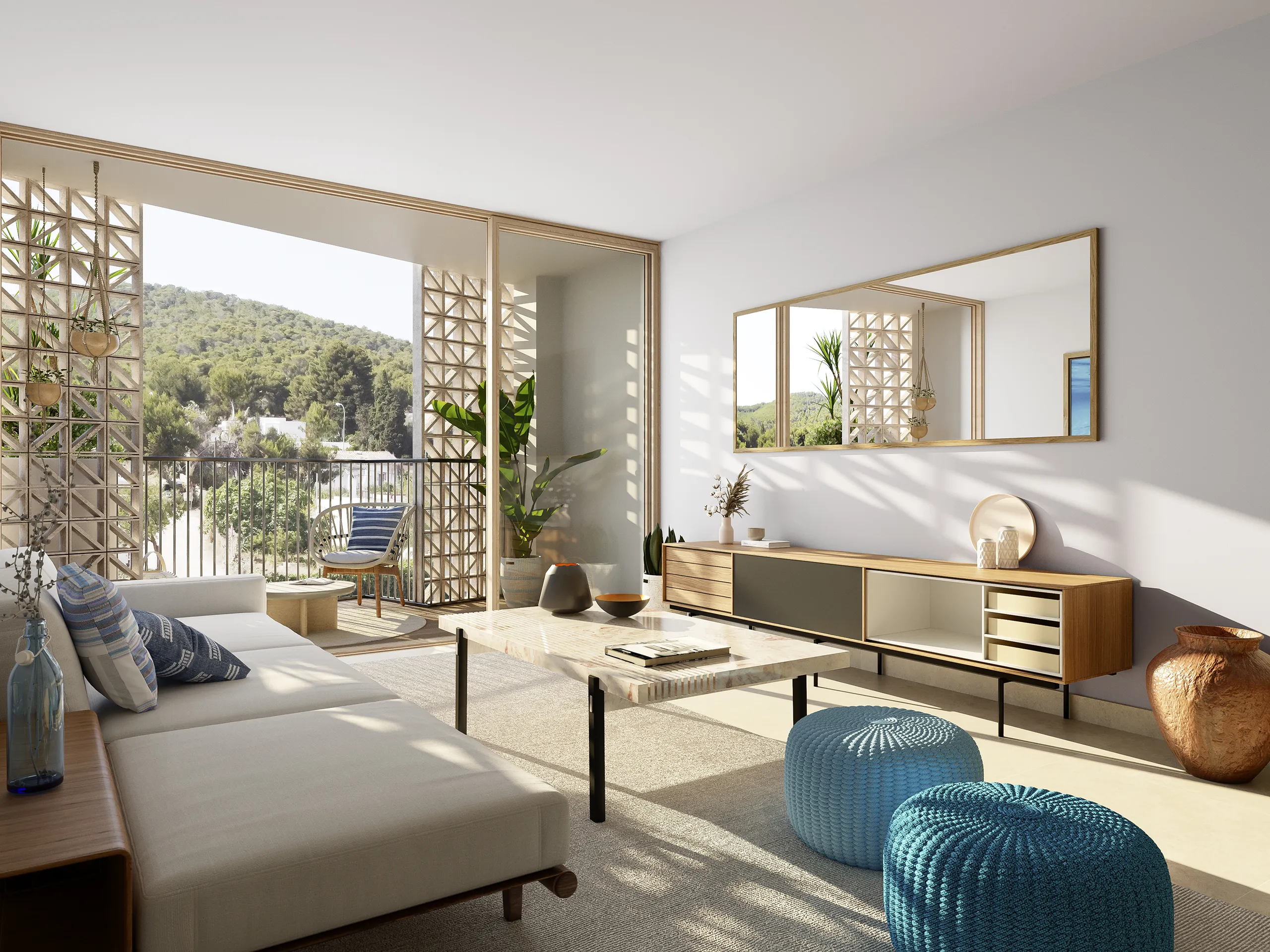 Sta Eulalia Sta Eulalia Ibiza Living photorealistic rendering