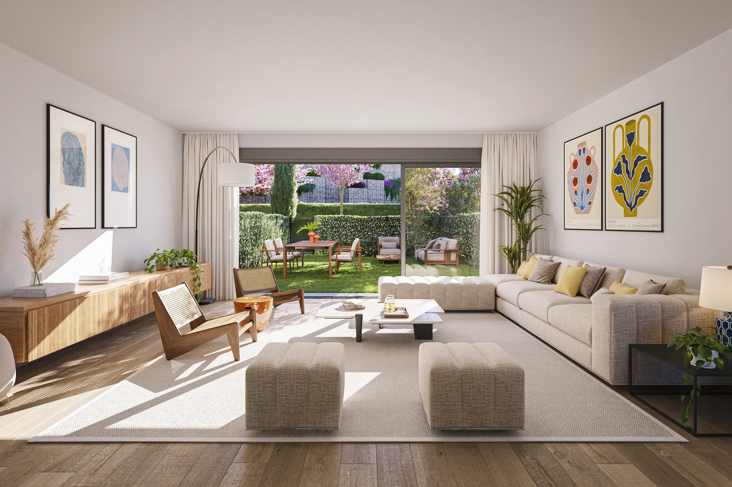 Villa Colmenar Viejo Madrid Living Photorealistic Renders