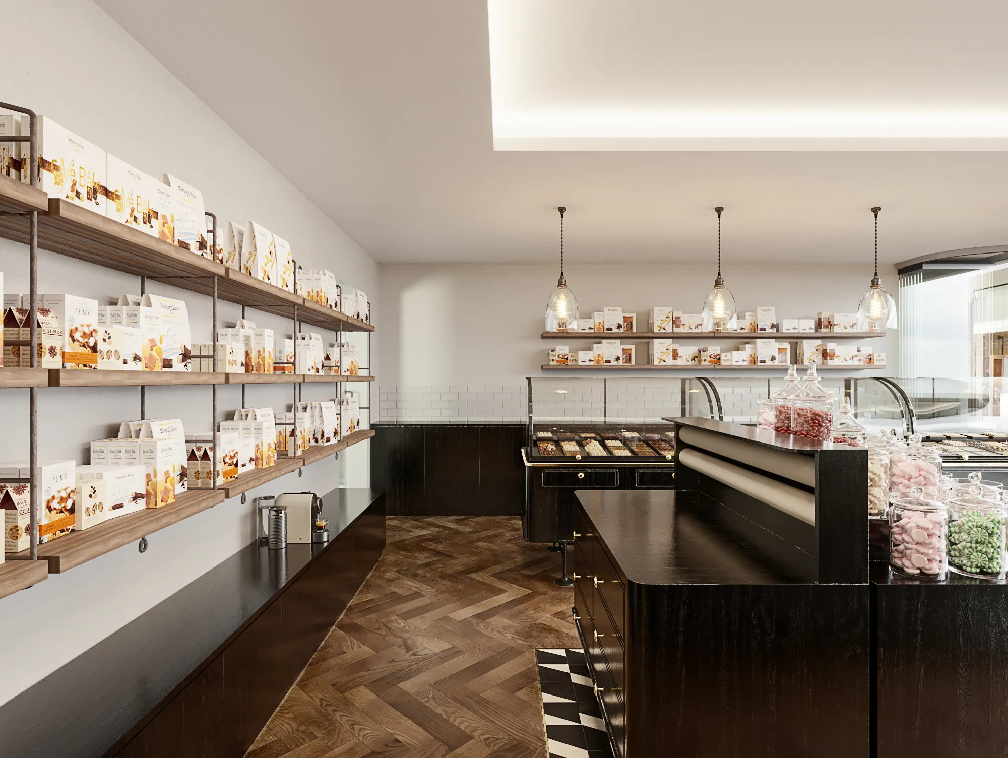 Lackerli Retail Zurich Switzerland Retail hyperrealistic cgi