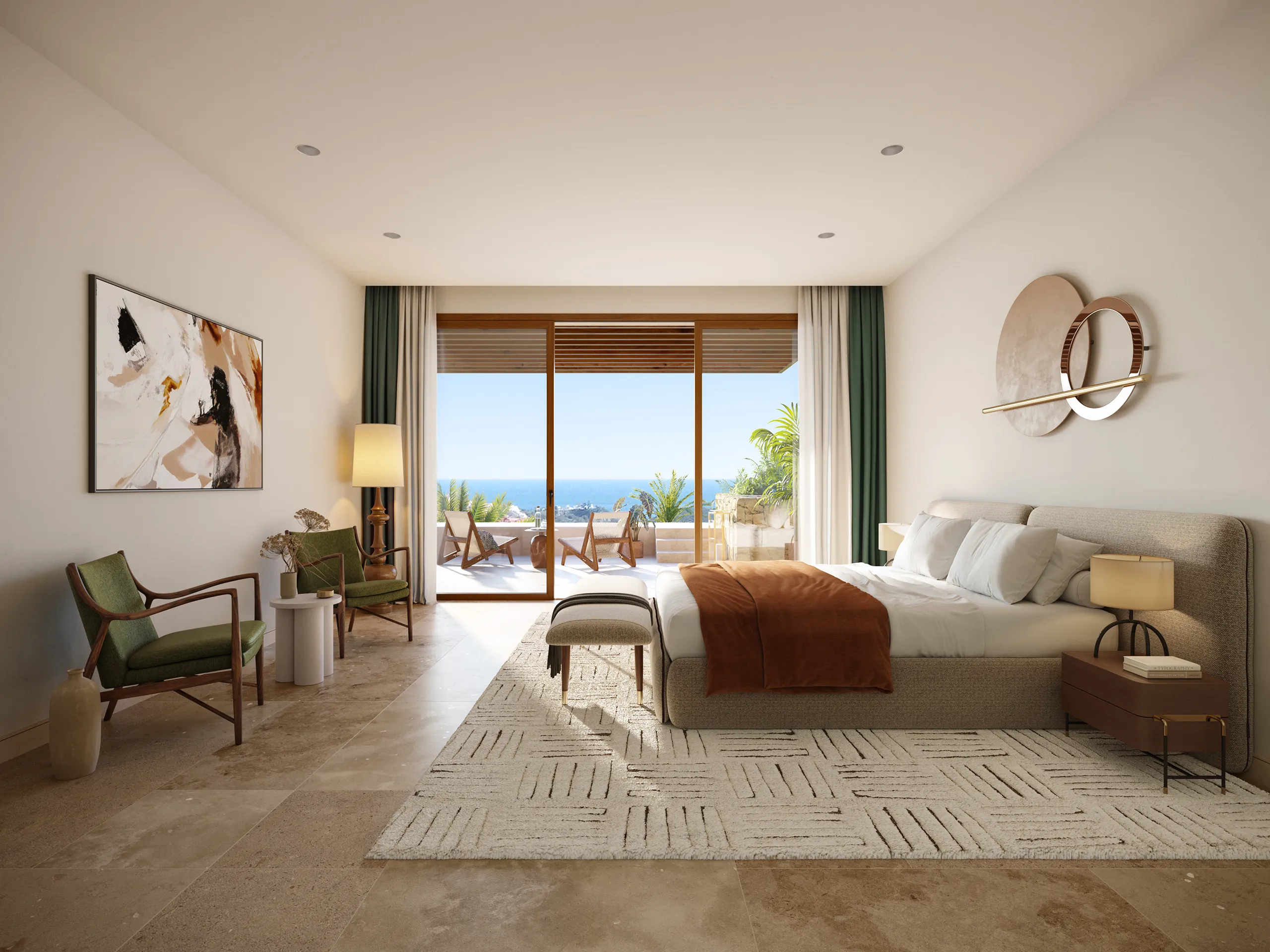 Mirador Apartment Finca Cortesin Marbella Bedroom Architectural Vr