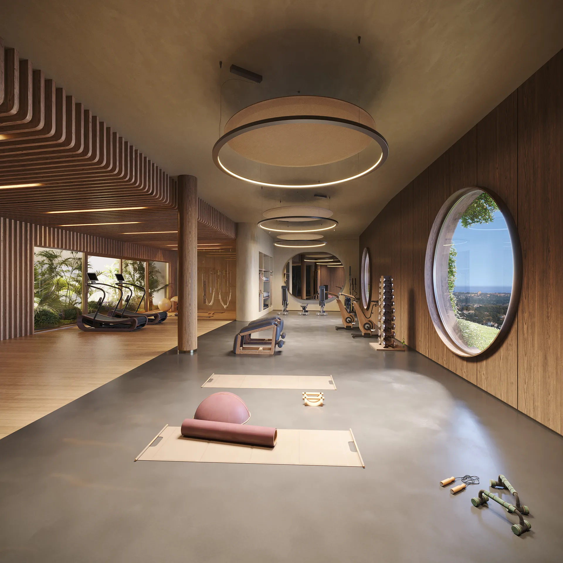 Sky Apartaments Marbella gimnasio Virtual Tour Arquitectonico