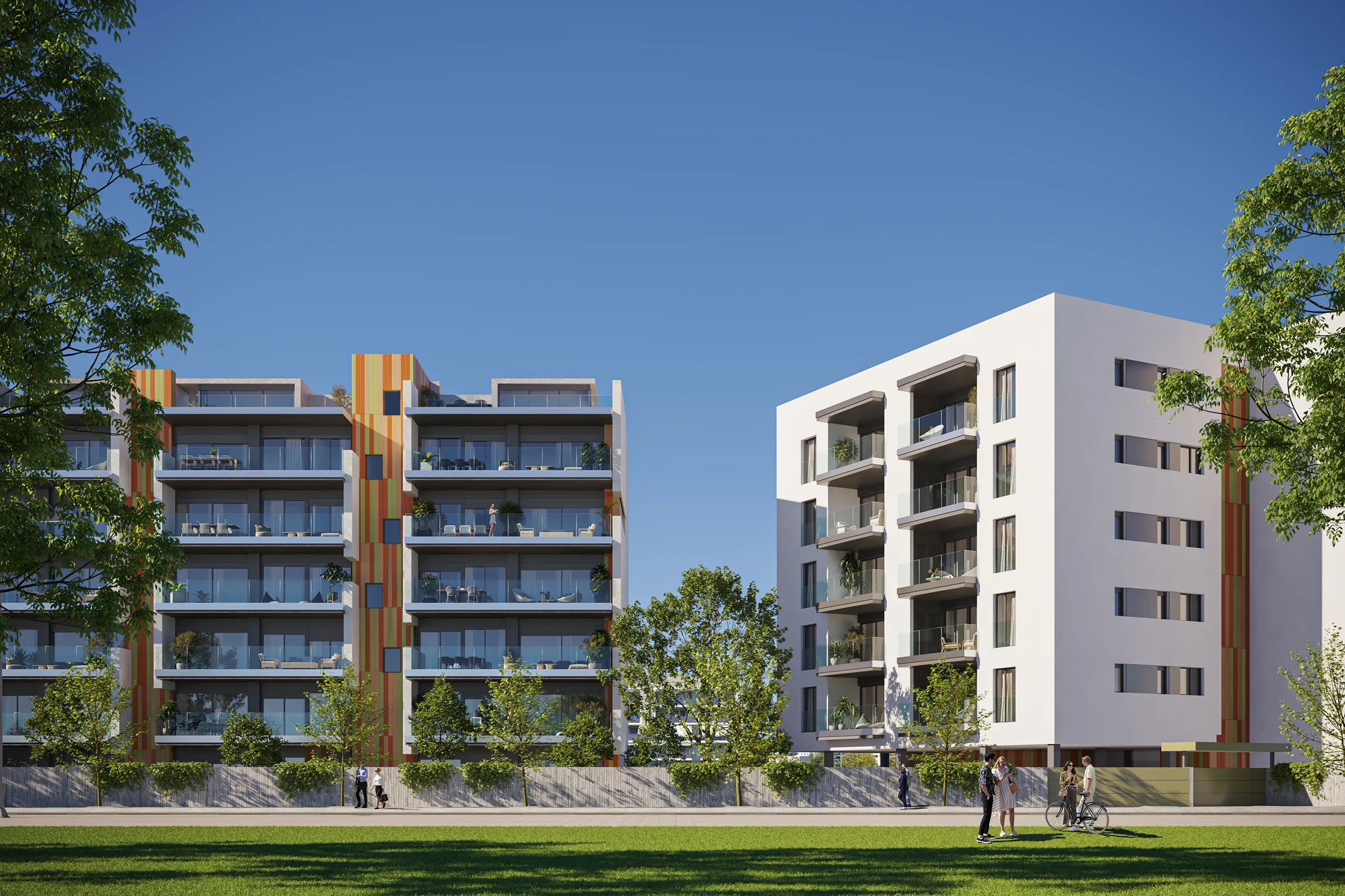 Lleida Piso Lleida Lerida Fassade eye level real estate cgi