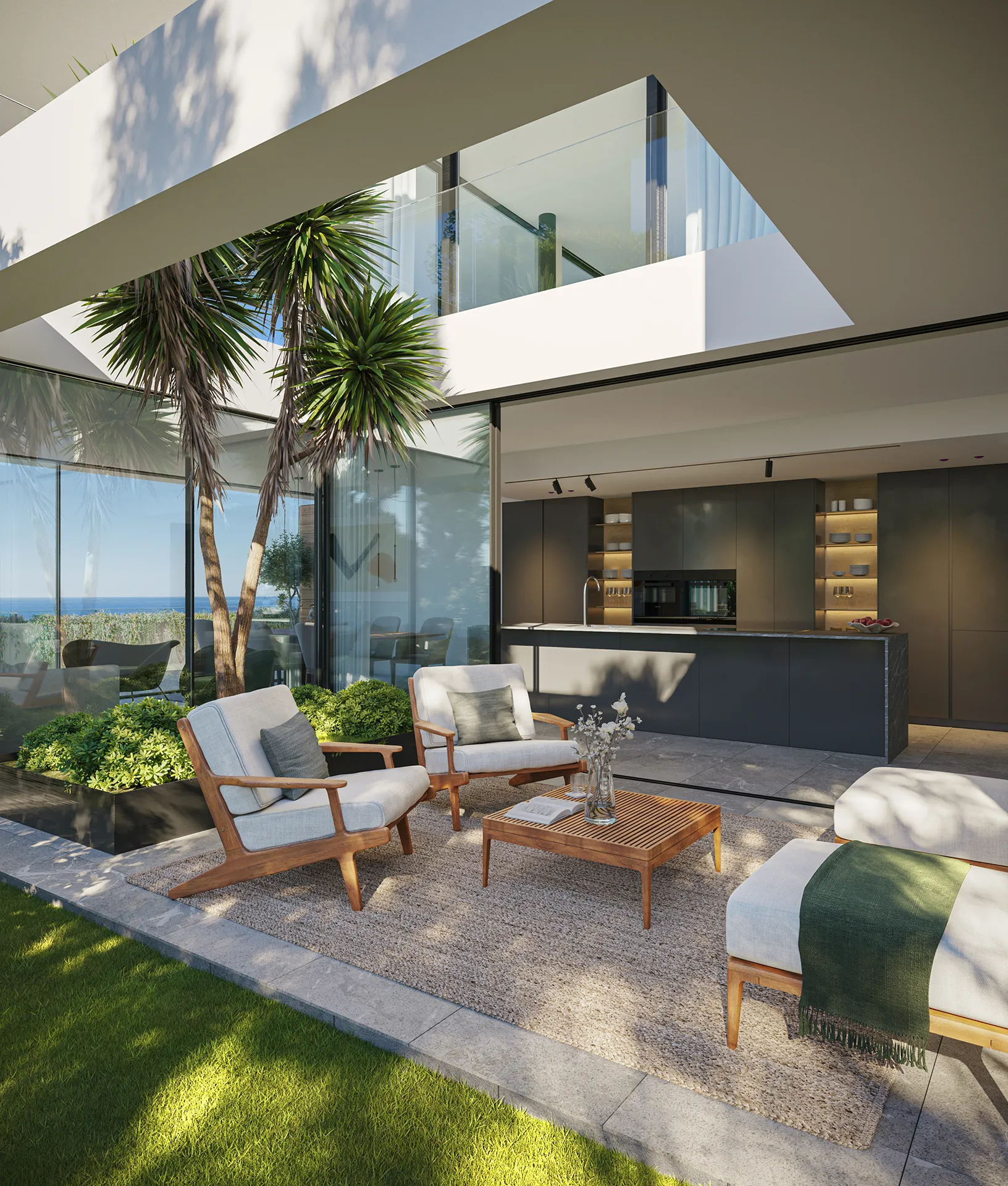 Ever Marivent Apartments Palma Mallorca Living hyperrealistic cgi