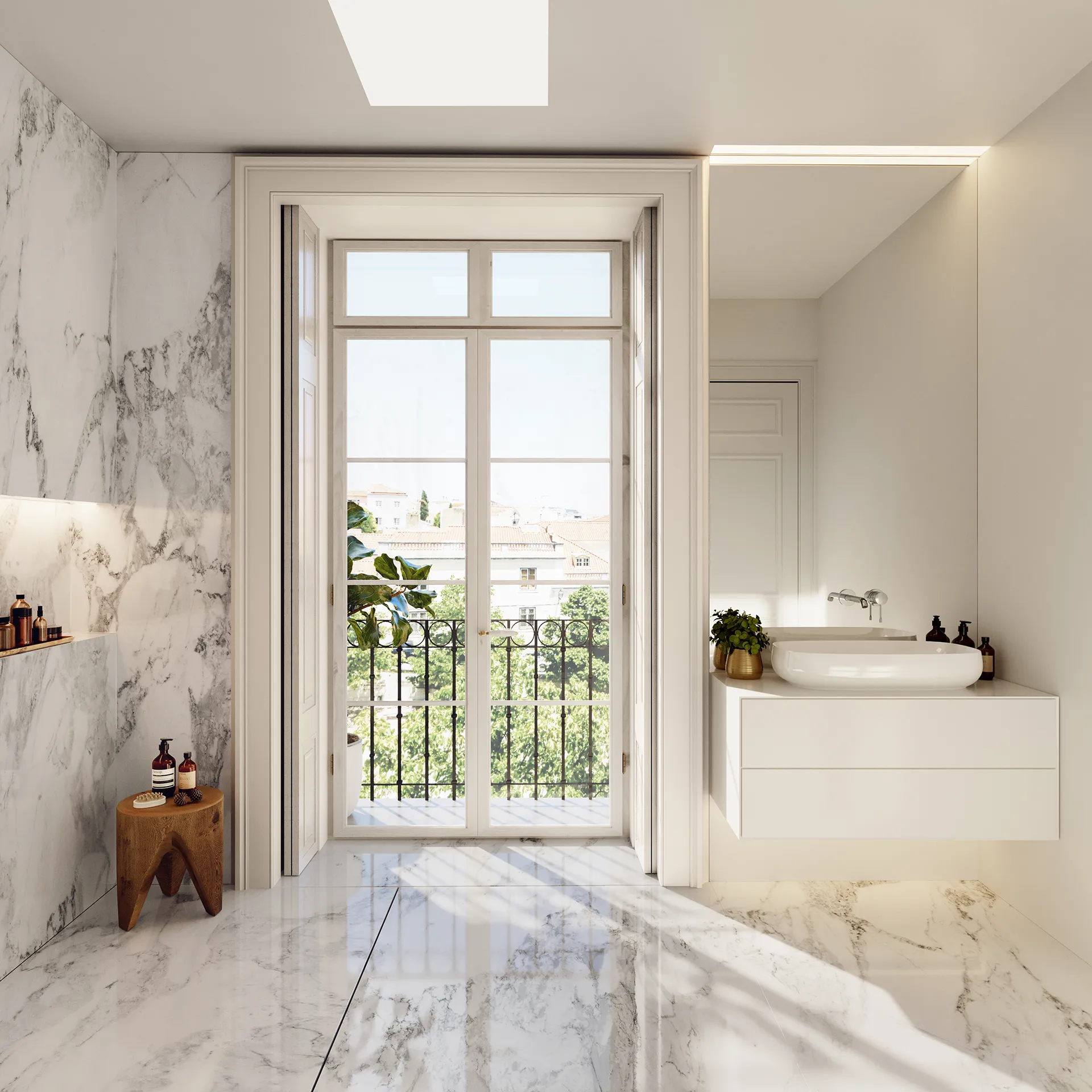 Pinheiro Residences Lisboa Portugal Bathroom Photorealistic Visualisation