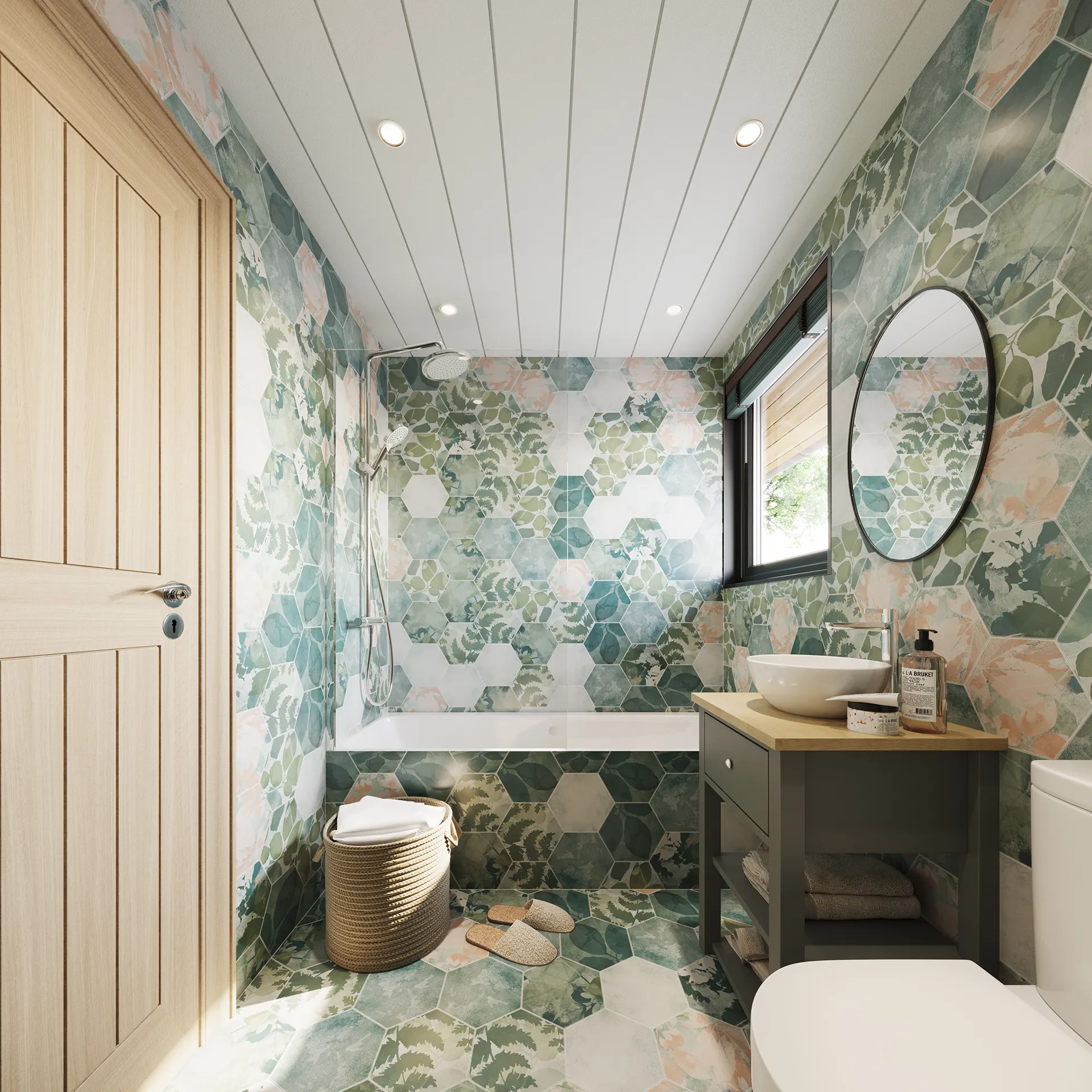 Finlodge Lodge Uk Bathroom Photorealistic Visualisation