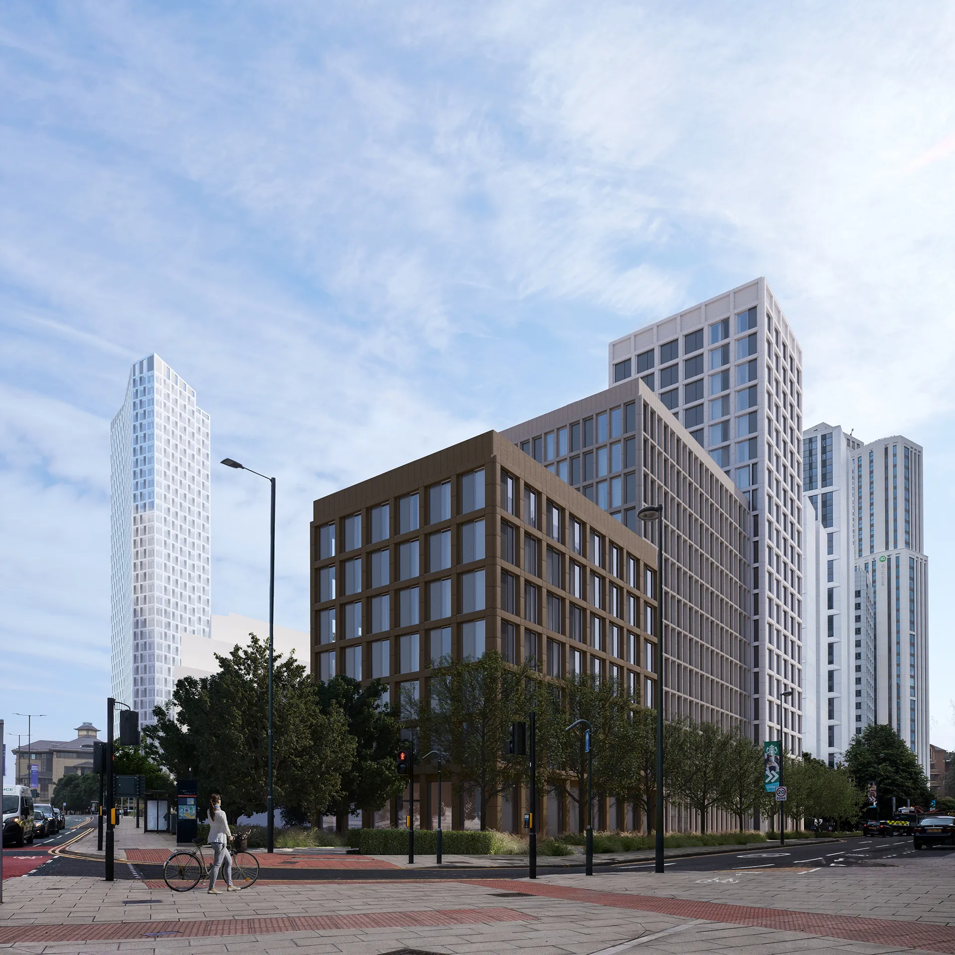 viviendas Merrion Manchester Uk Fachada Branding Inmobiliario Virtual Tour