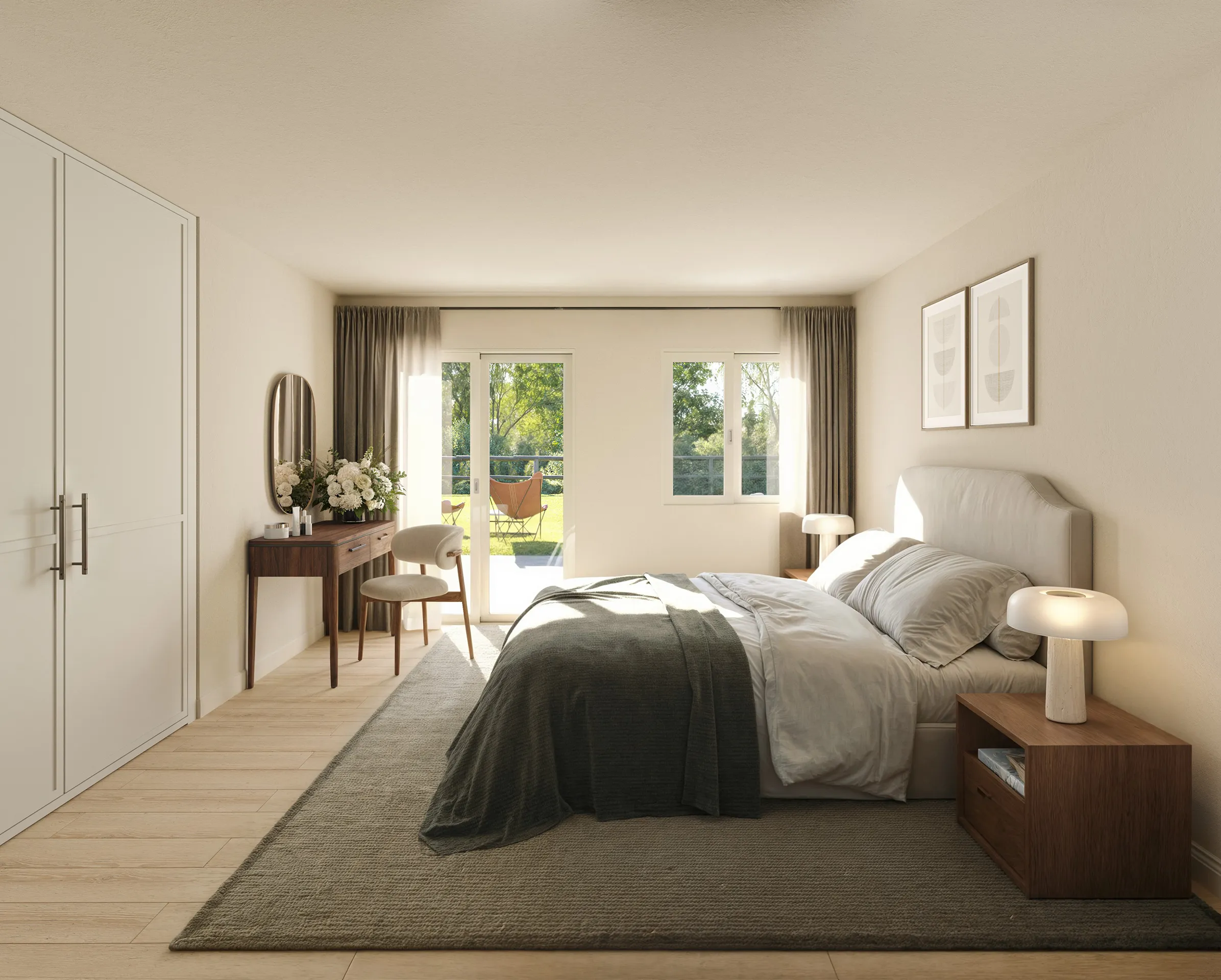 Lodge Slaley Northumberland Uk Bedroom Architectural Rendering
