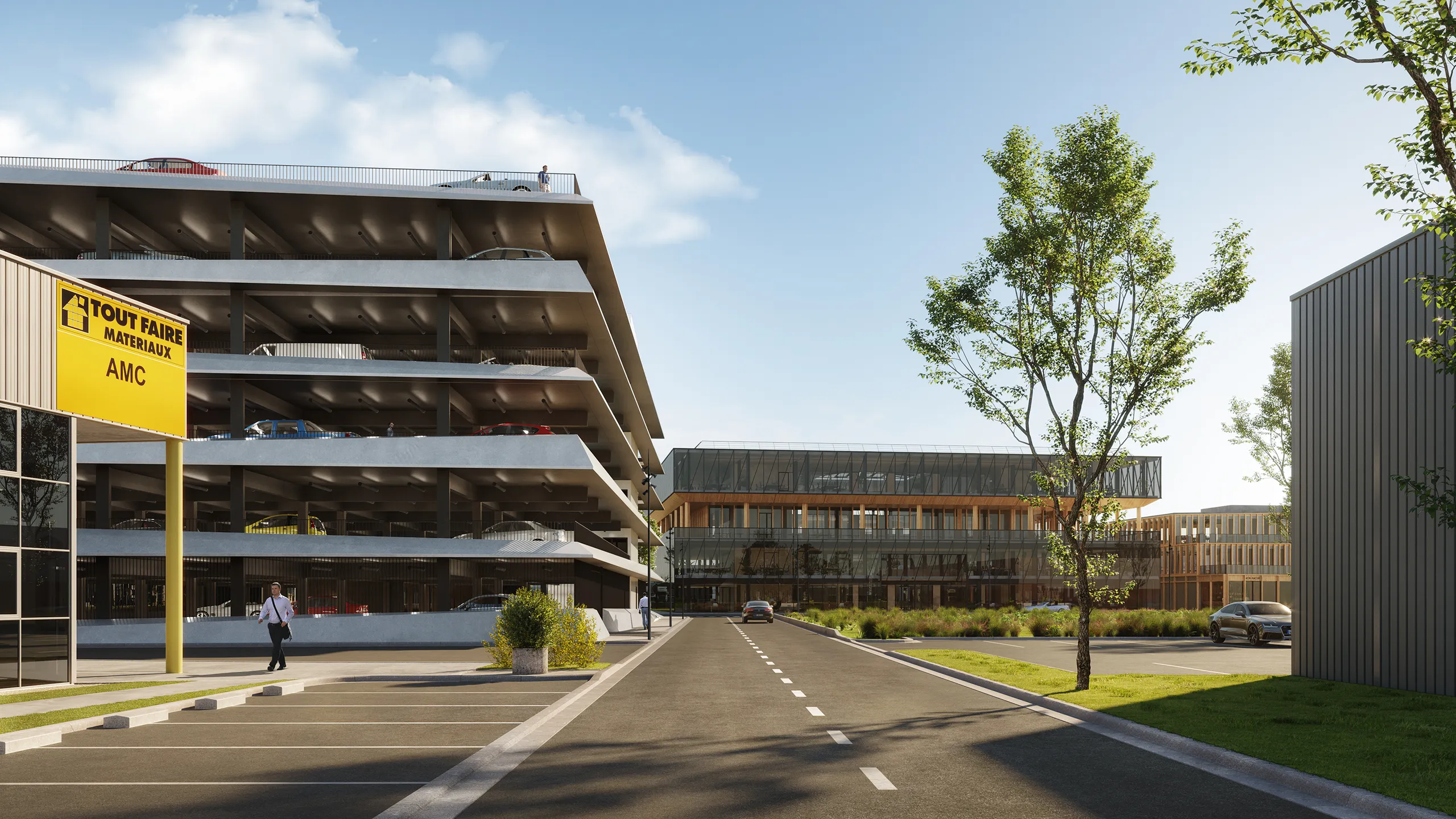 Inno Headquarters Bordeaux France Office Property Branding 3D