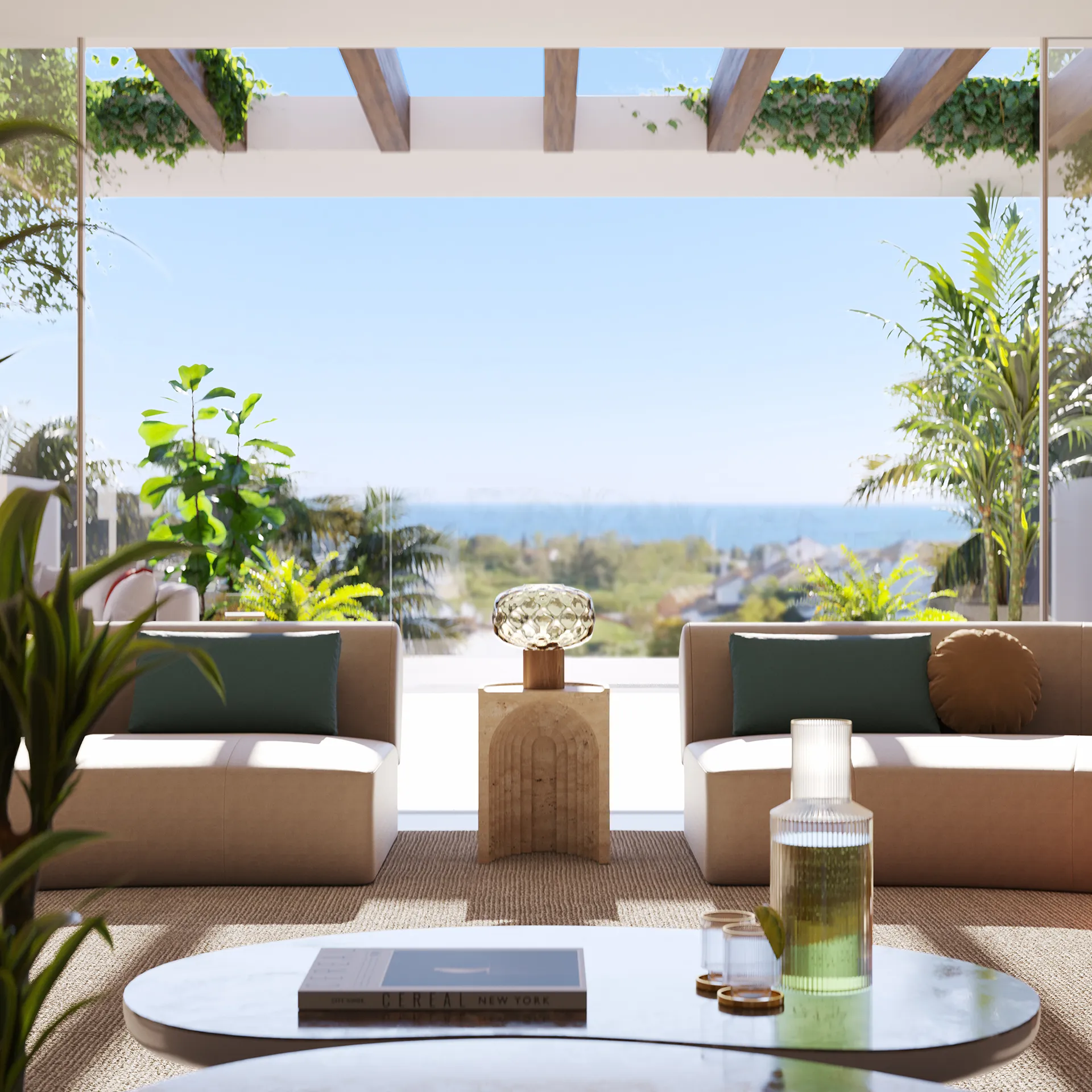 Apartments the Earth Marbella Balcony Architectural renders