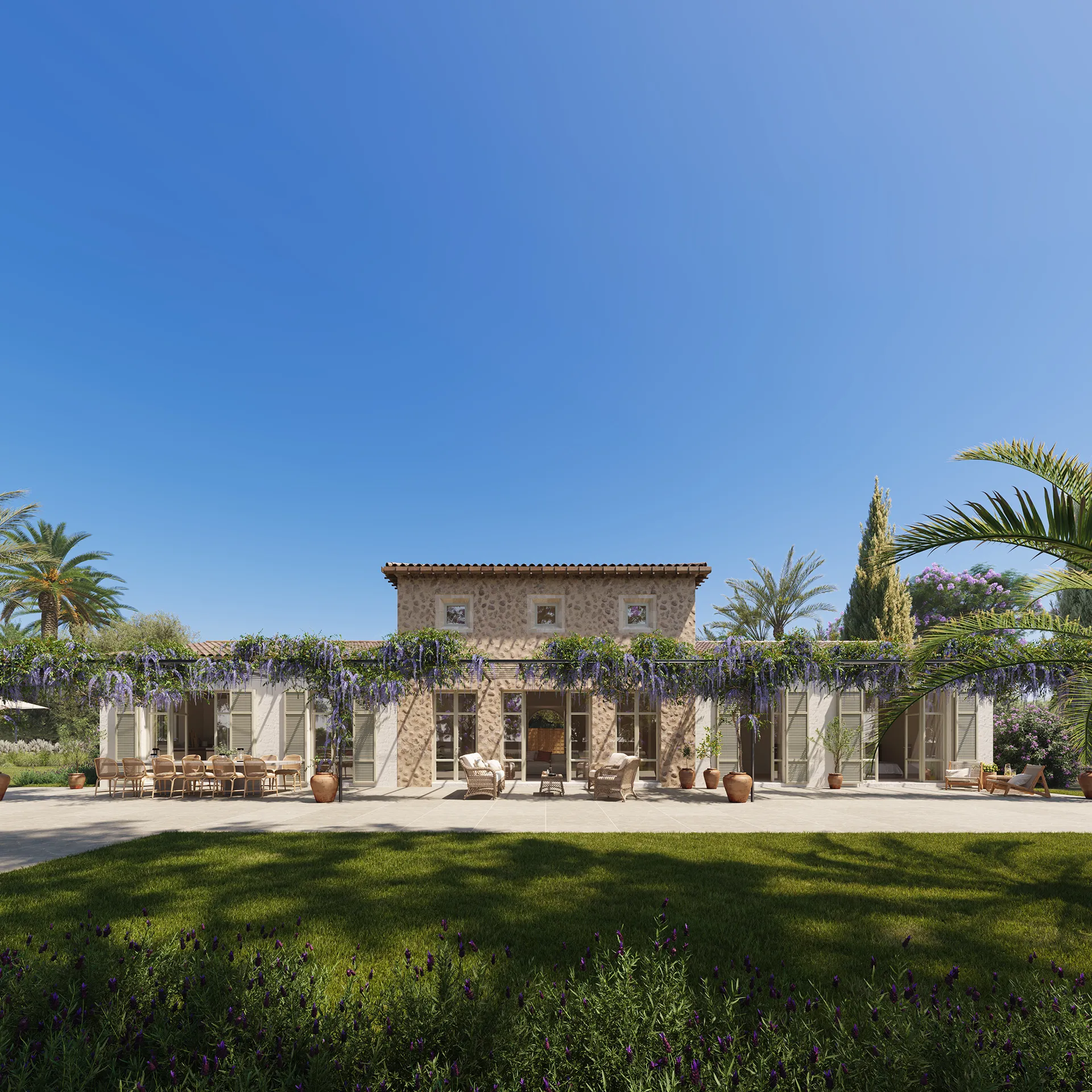 Finca Manacor Mallorca Garden Architectural Vr