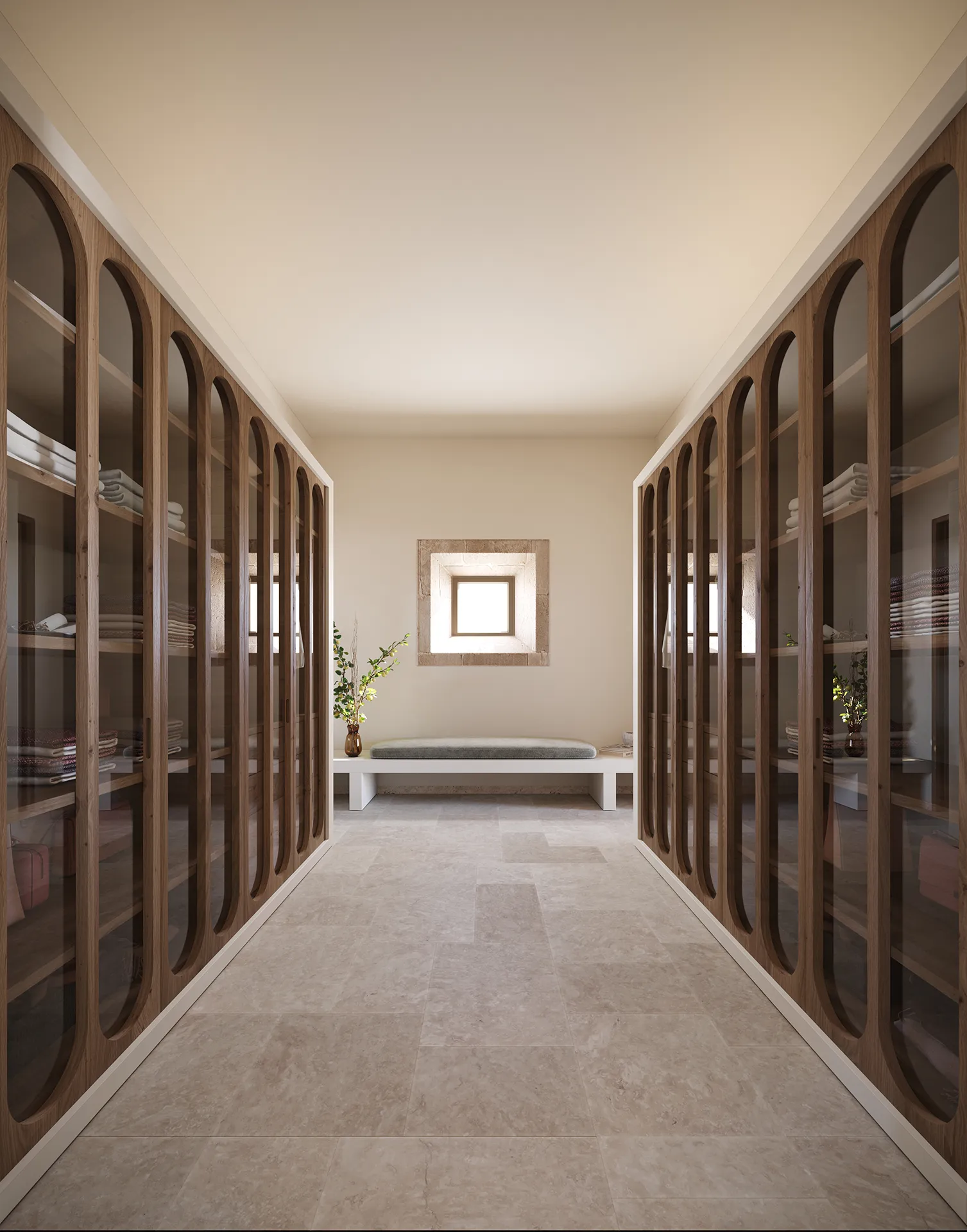 Finca Santanyi Mallorca Walking Closet 3D Photorealism