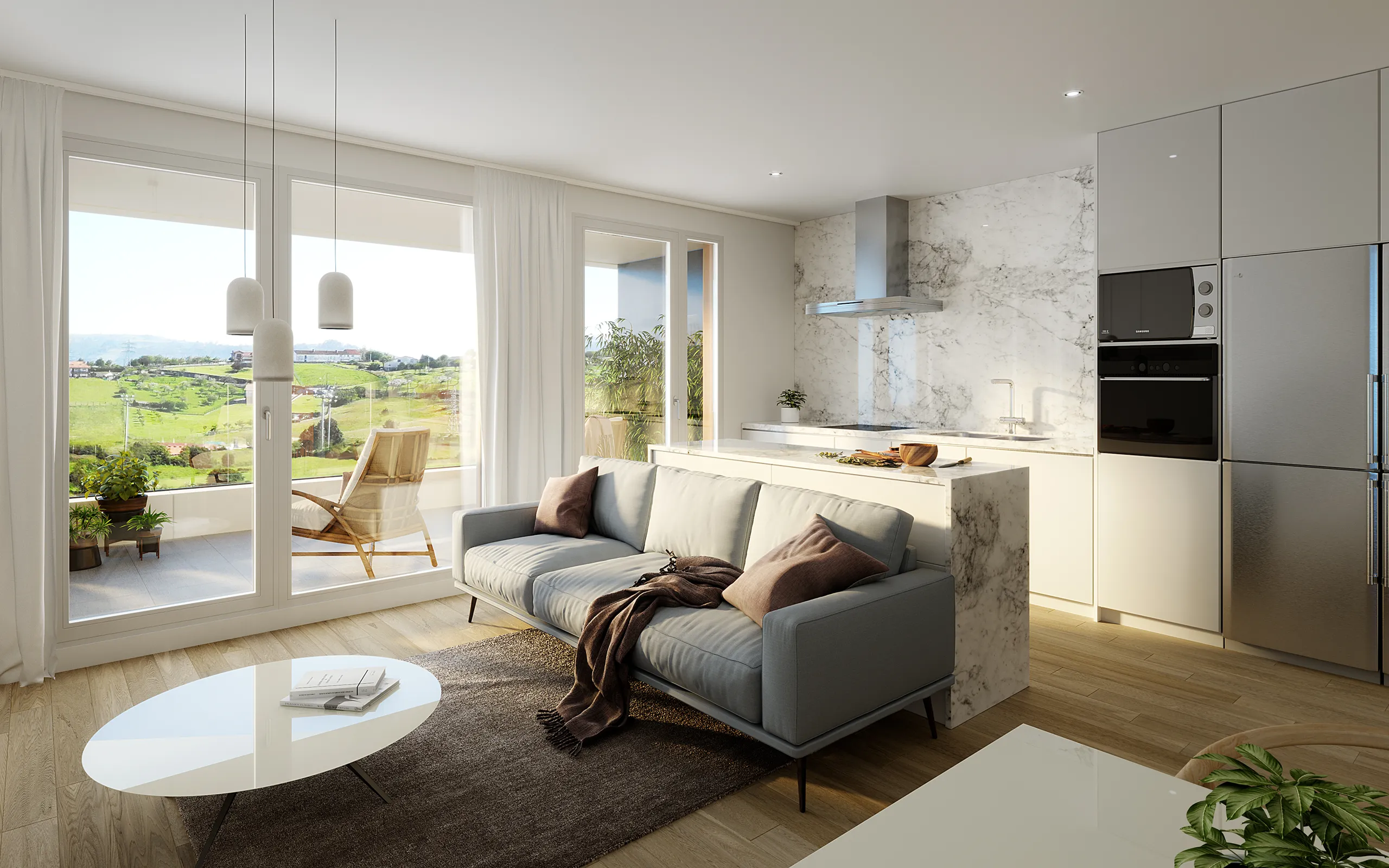 Roces Gijon Asturias Kitchen real estate virtual tour