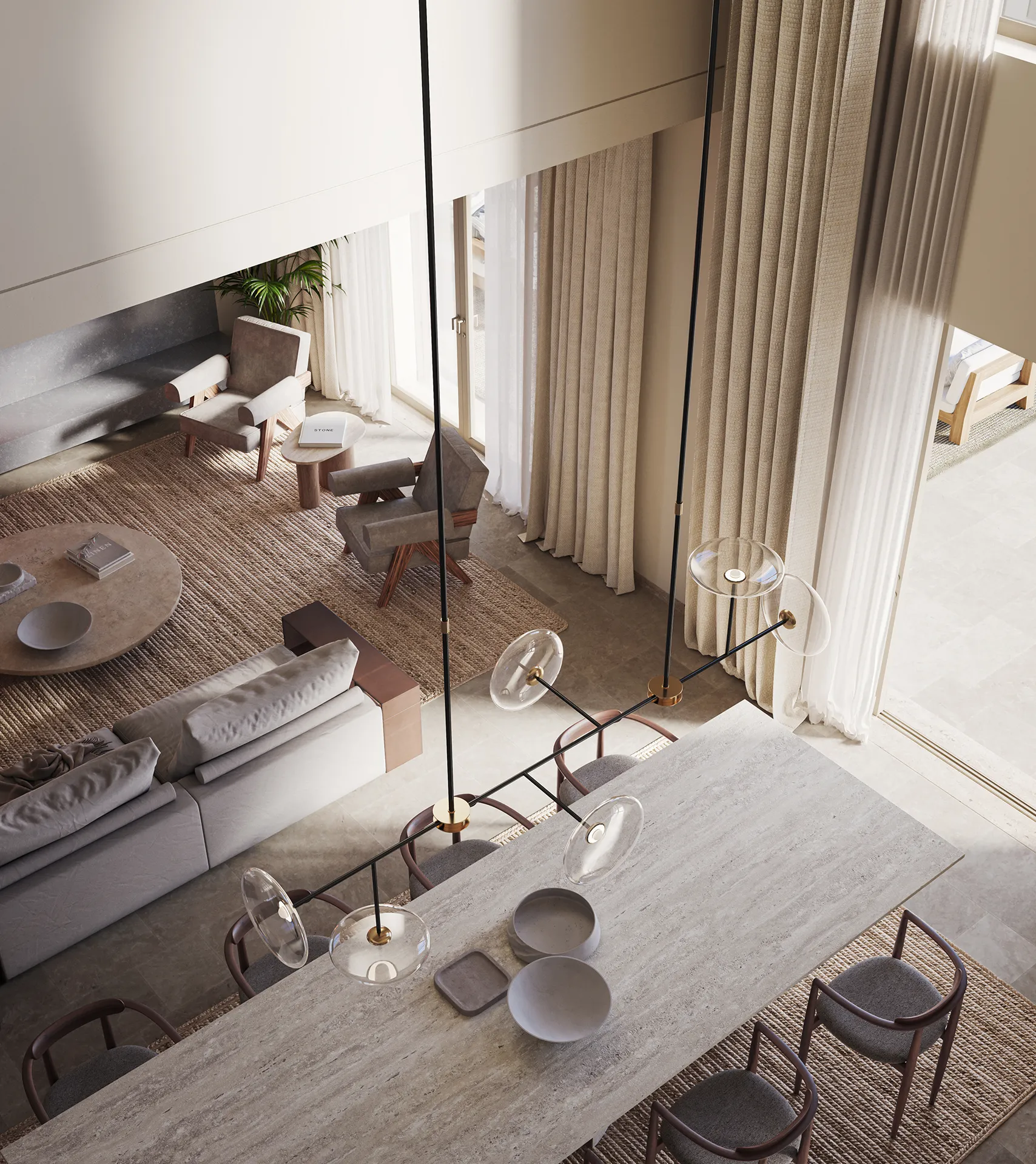 Finca Santanyi Mallorca Living Architectural Visualization