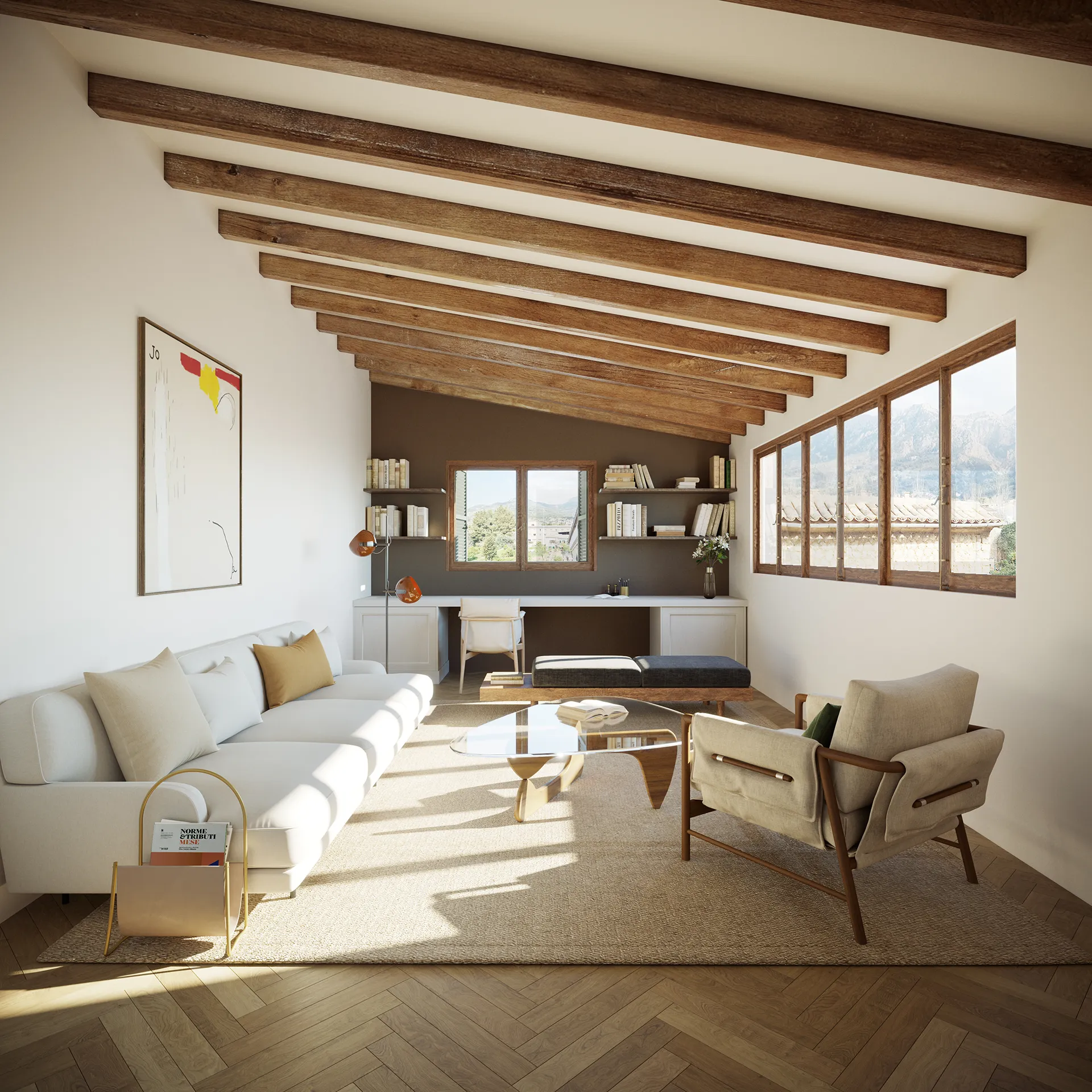 Townhouse Luxury Soller Mallorca Living Architectural renders