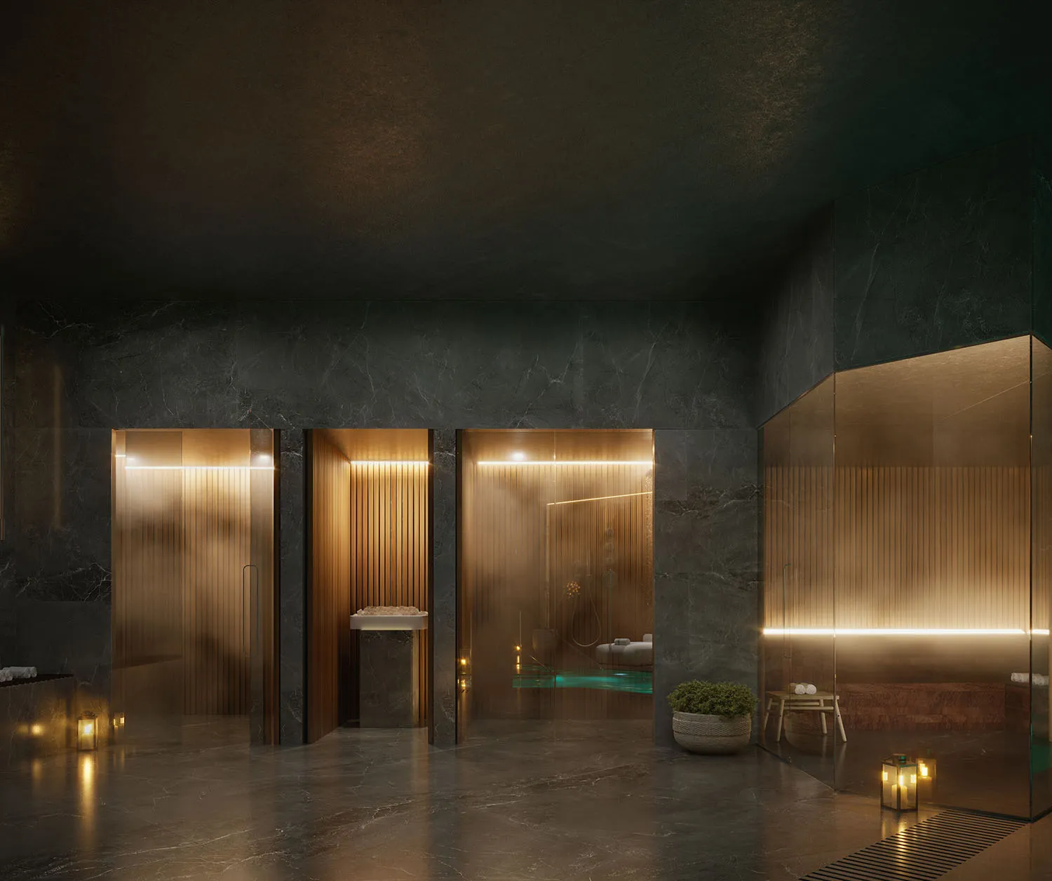 Benalus Residences Golden Mile Marbella Spa photorealistic 3d