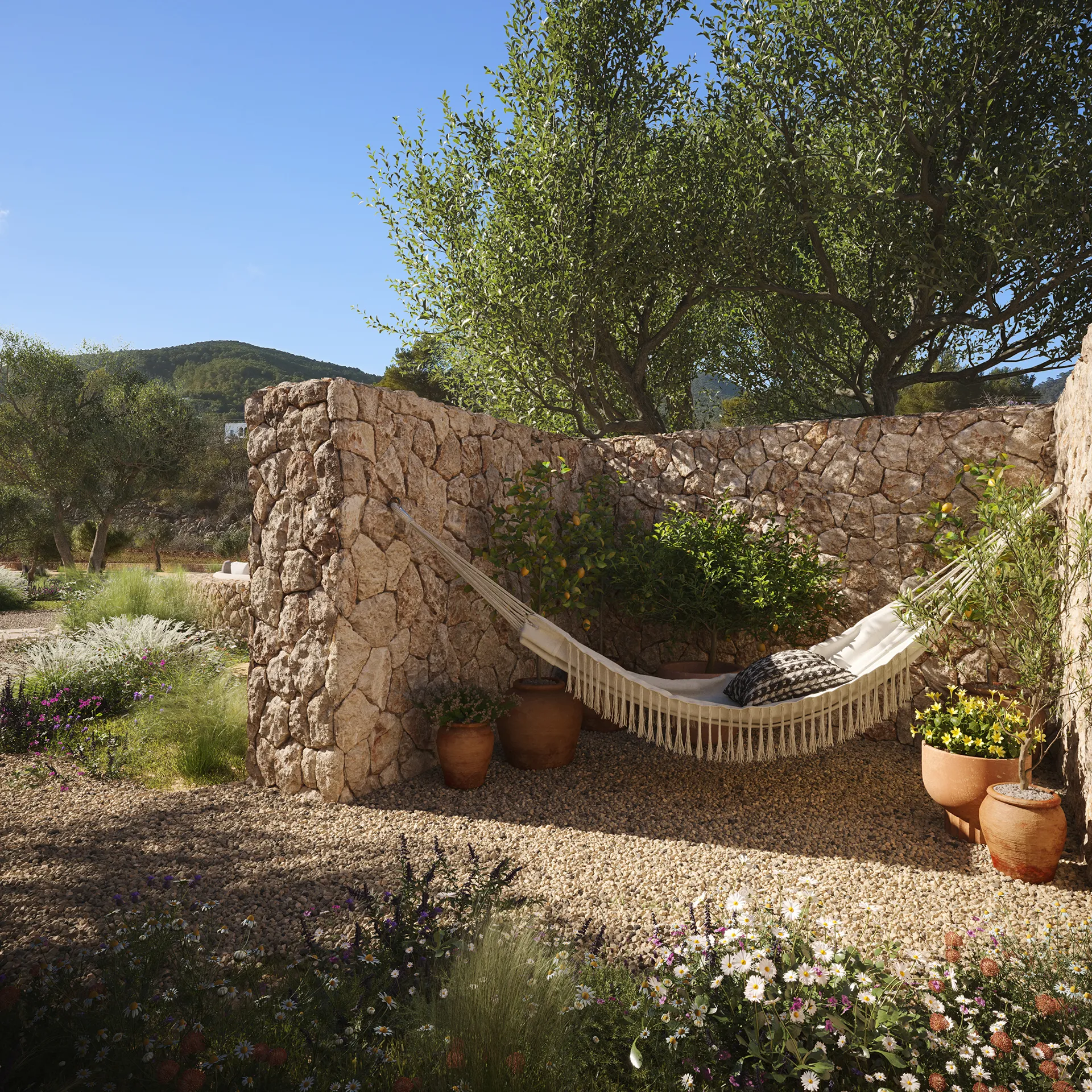 Villa Ibiza Ibiza porche cgi fotorrealista