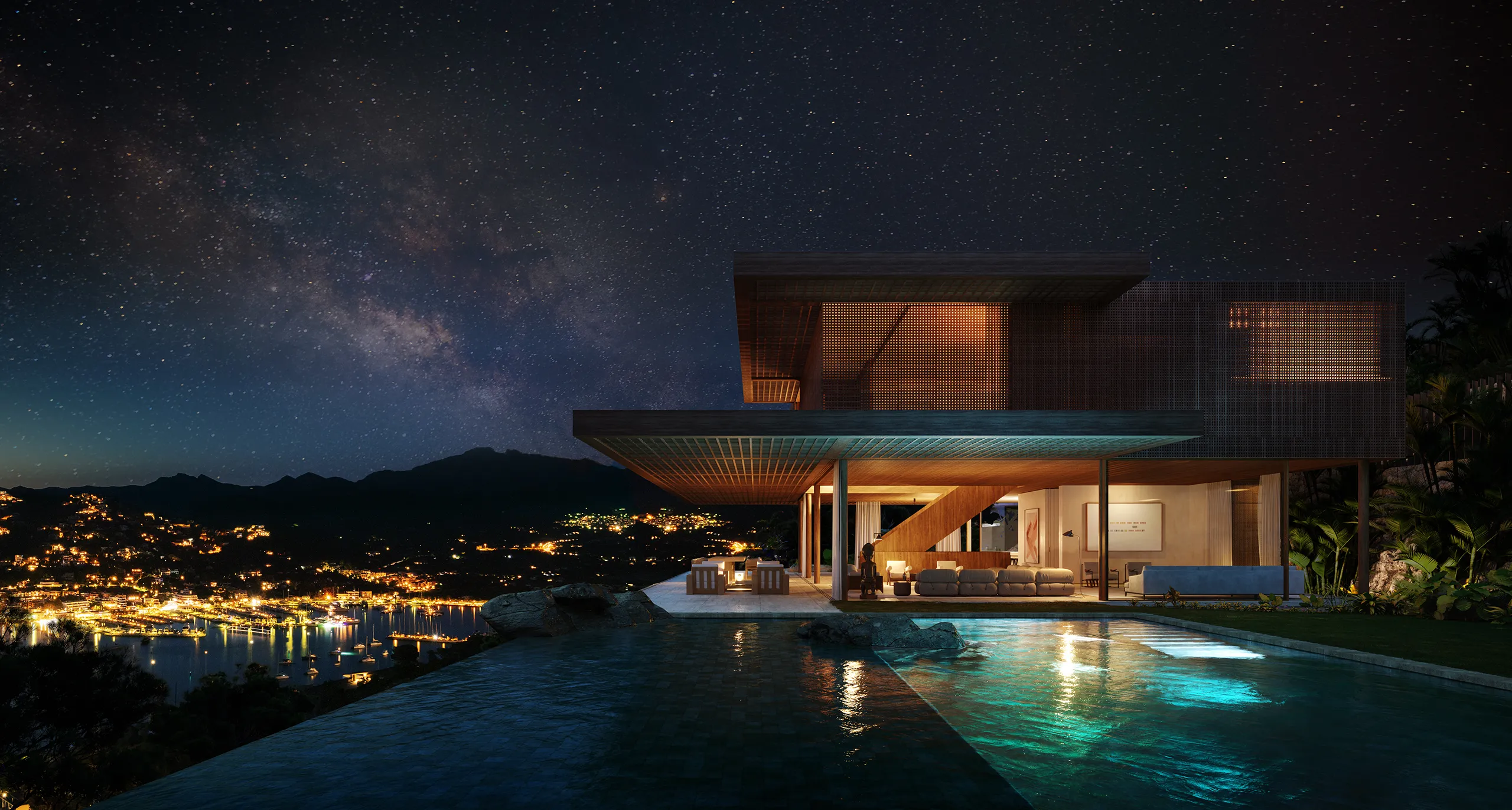 Villa Puerto Andratx Mallorca Pool Hyperrealistic Vr