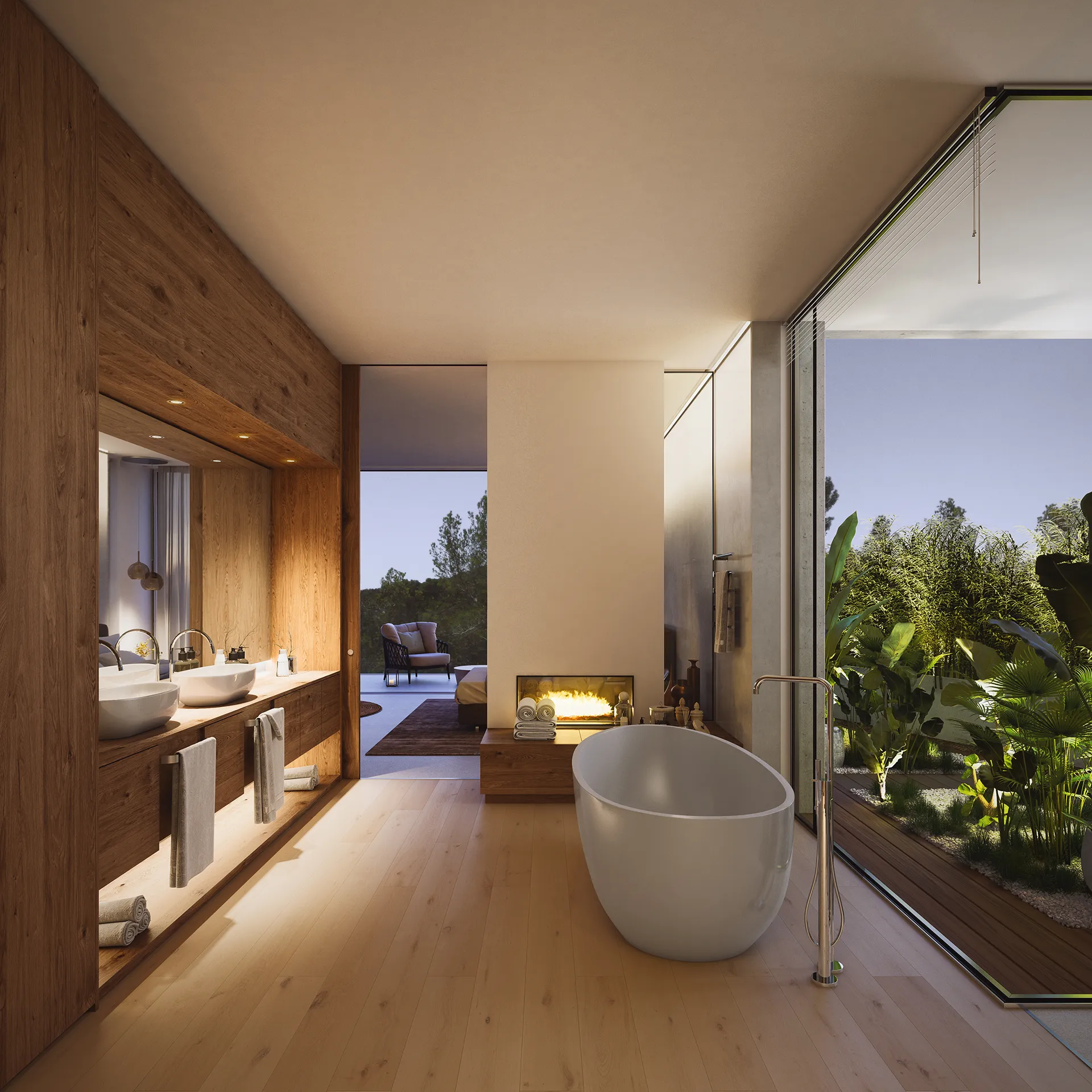 House Son Vida Mallorca Bathroom architectural cgi