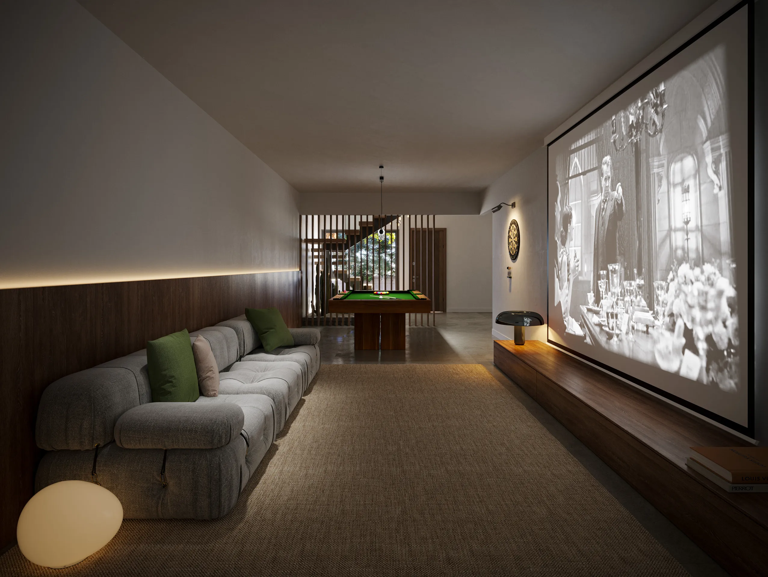 Villa Colmenar Viejo Madrid Home Cinema Hyperrealistic Visualization