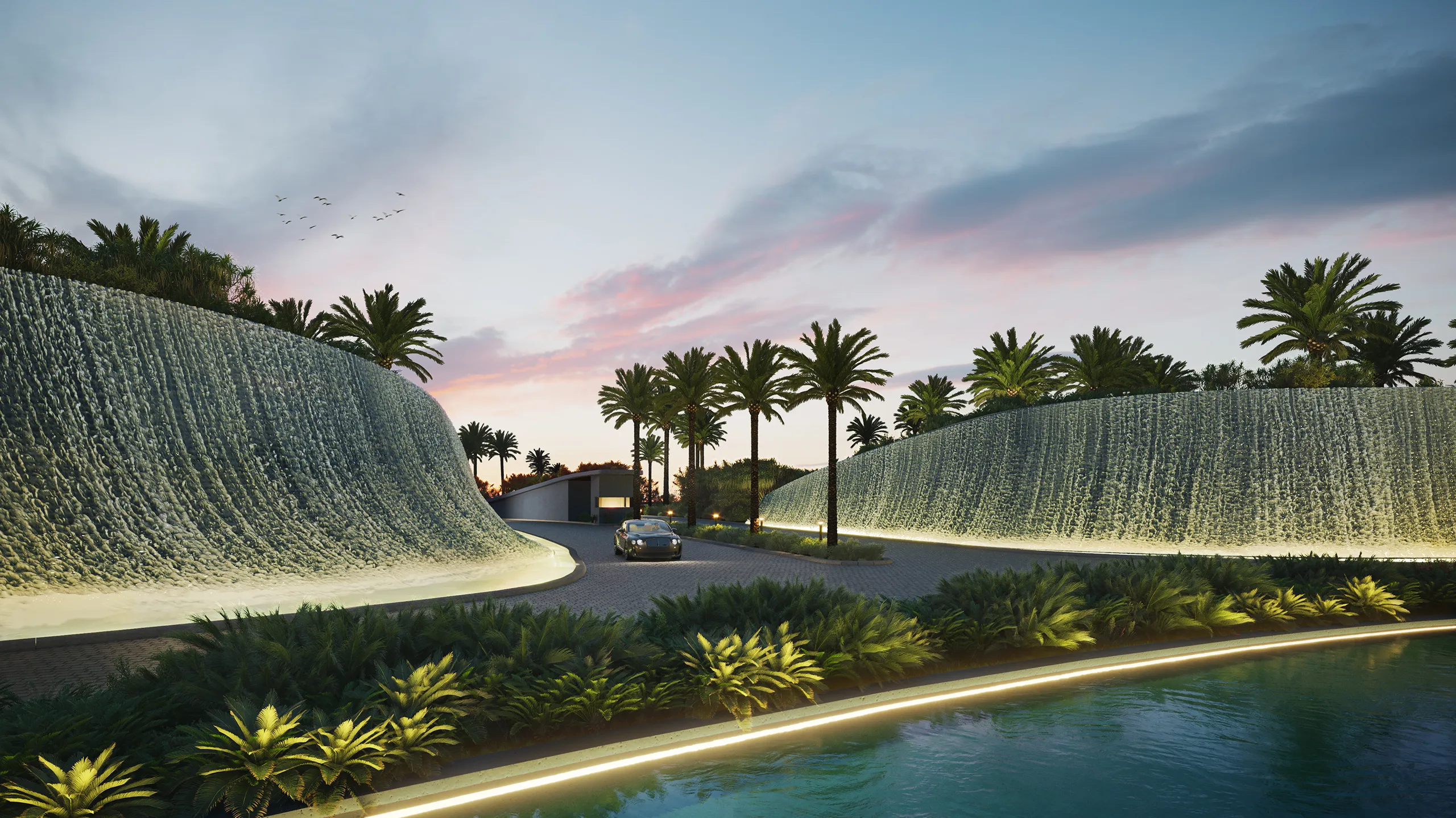 Soul Masterplan Egypt Pool Hyperrealistic Renders