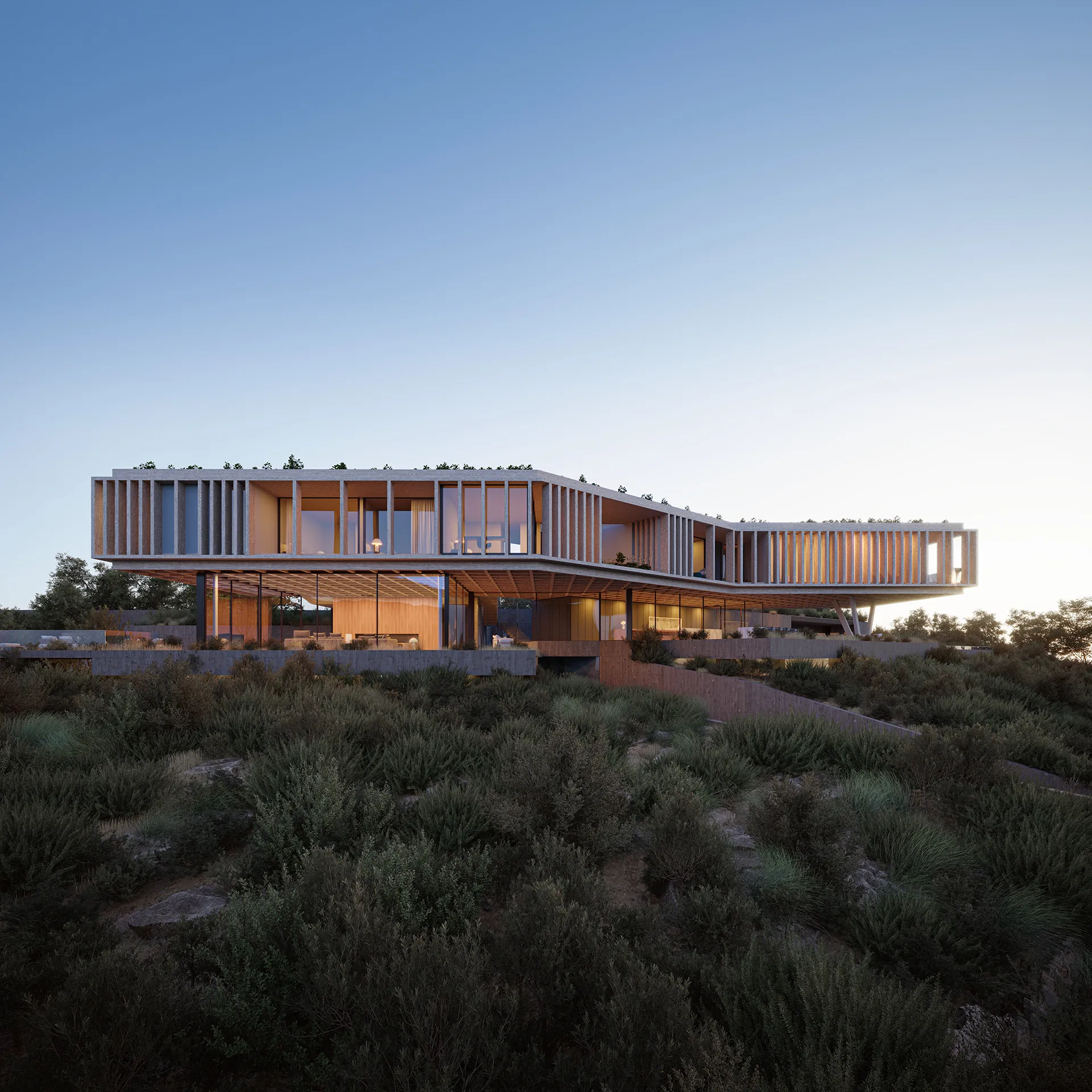 Villa Son Vida Mallorca Fachada Tour Virtual Arquitectura