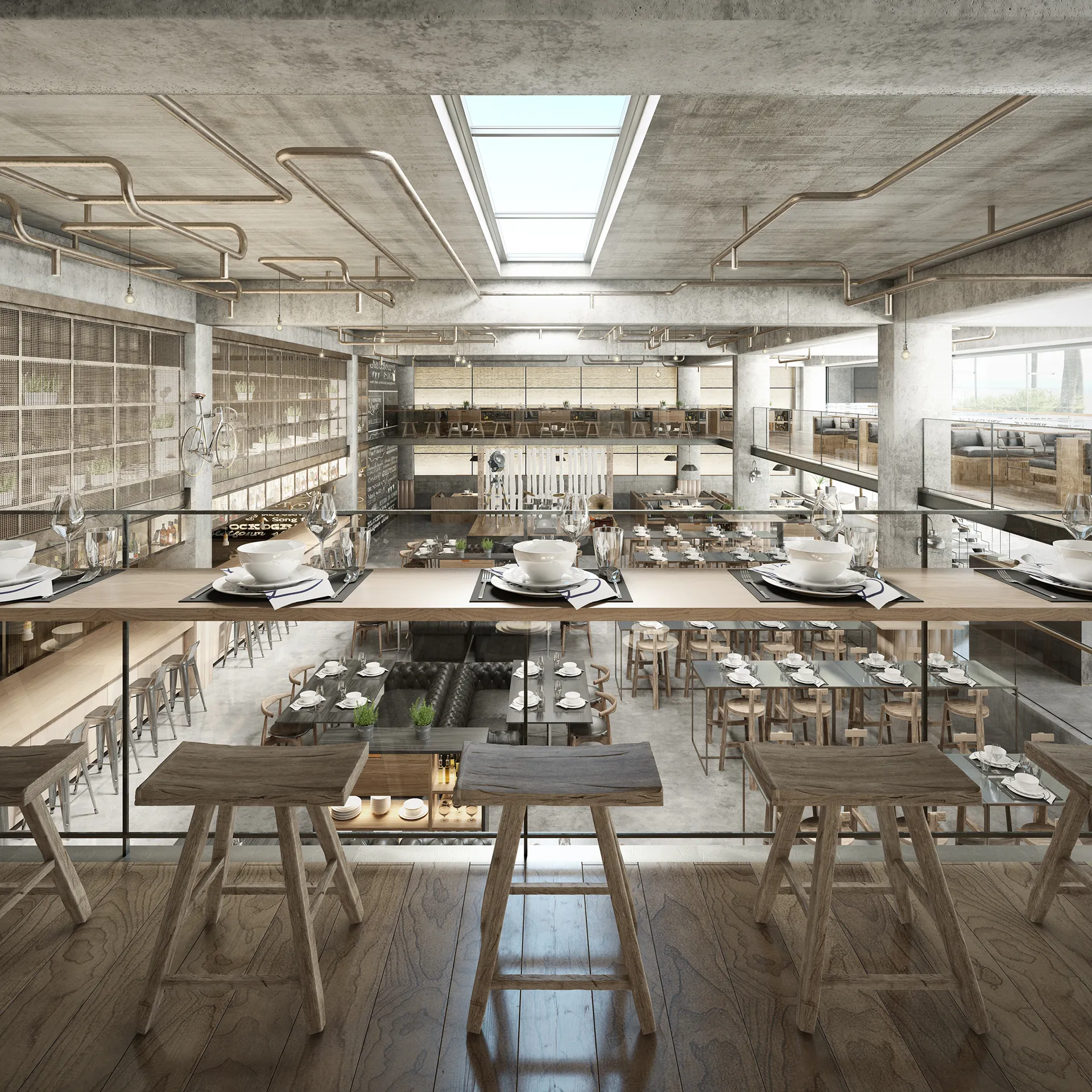 Hotel Hurghada Egipto restaurante bar Inmobiliario renders