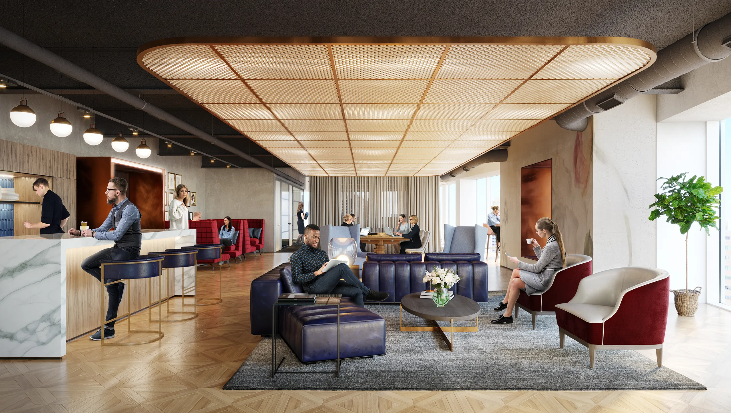 Latham Watkins Office London Uk Office Architectural Renderings