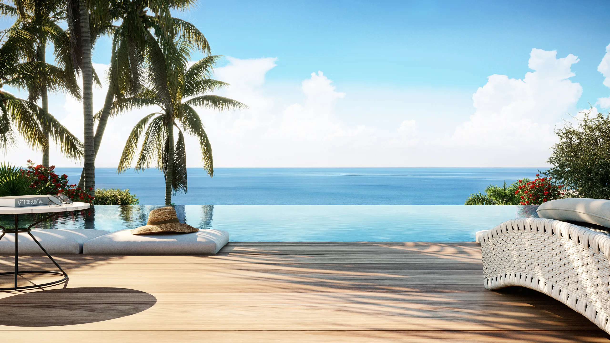 Houses Bolnou Alicante Pool Photorealistic Visualisation
