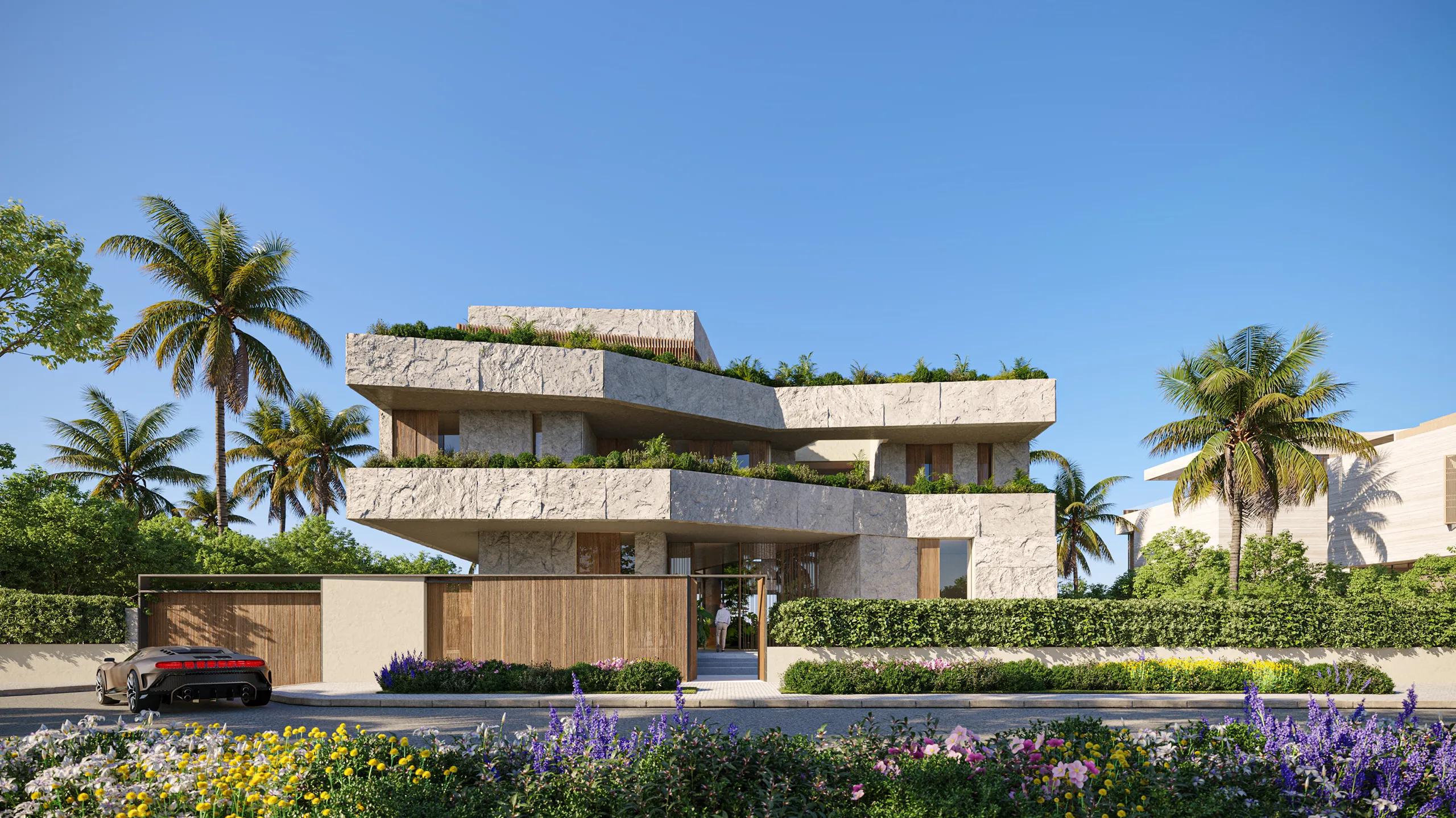 Villa High End Dubai Pool Architecture Vr